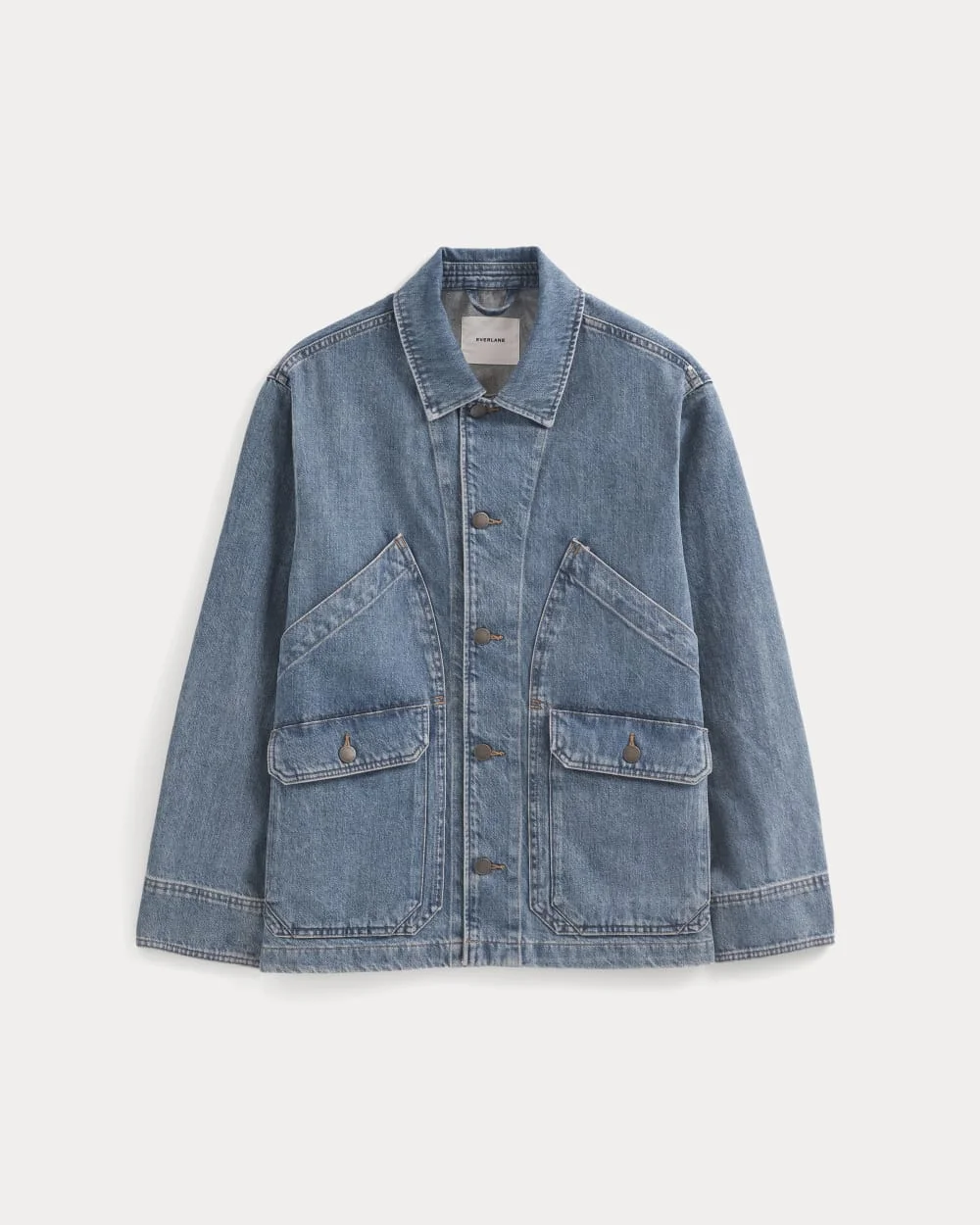 RELAXED DENIM BARN JACKET - 1