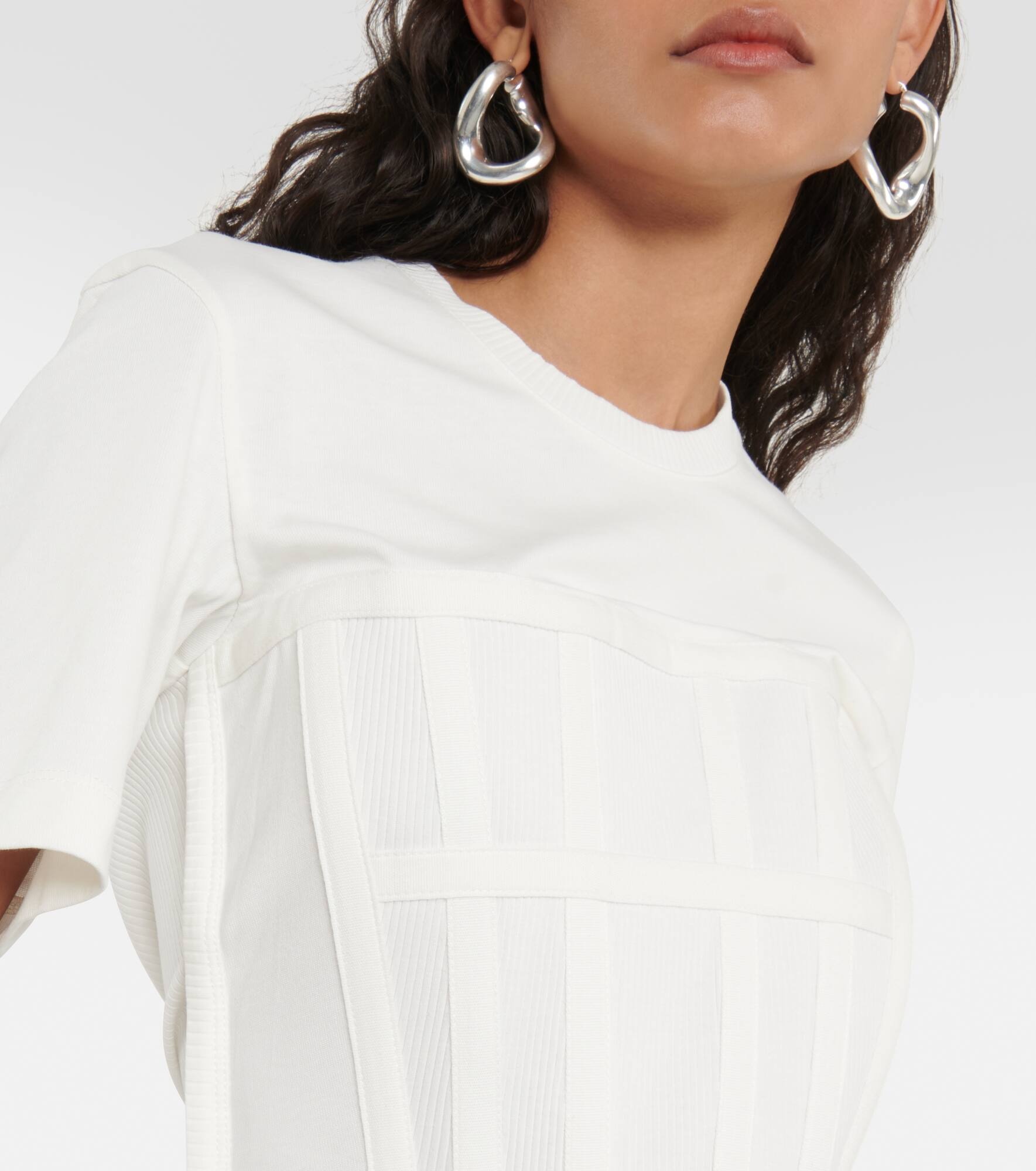 Corset cotton jersey T-shirt - 4