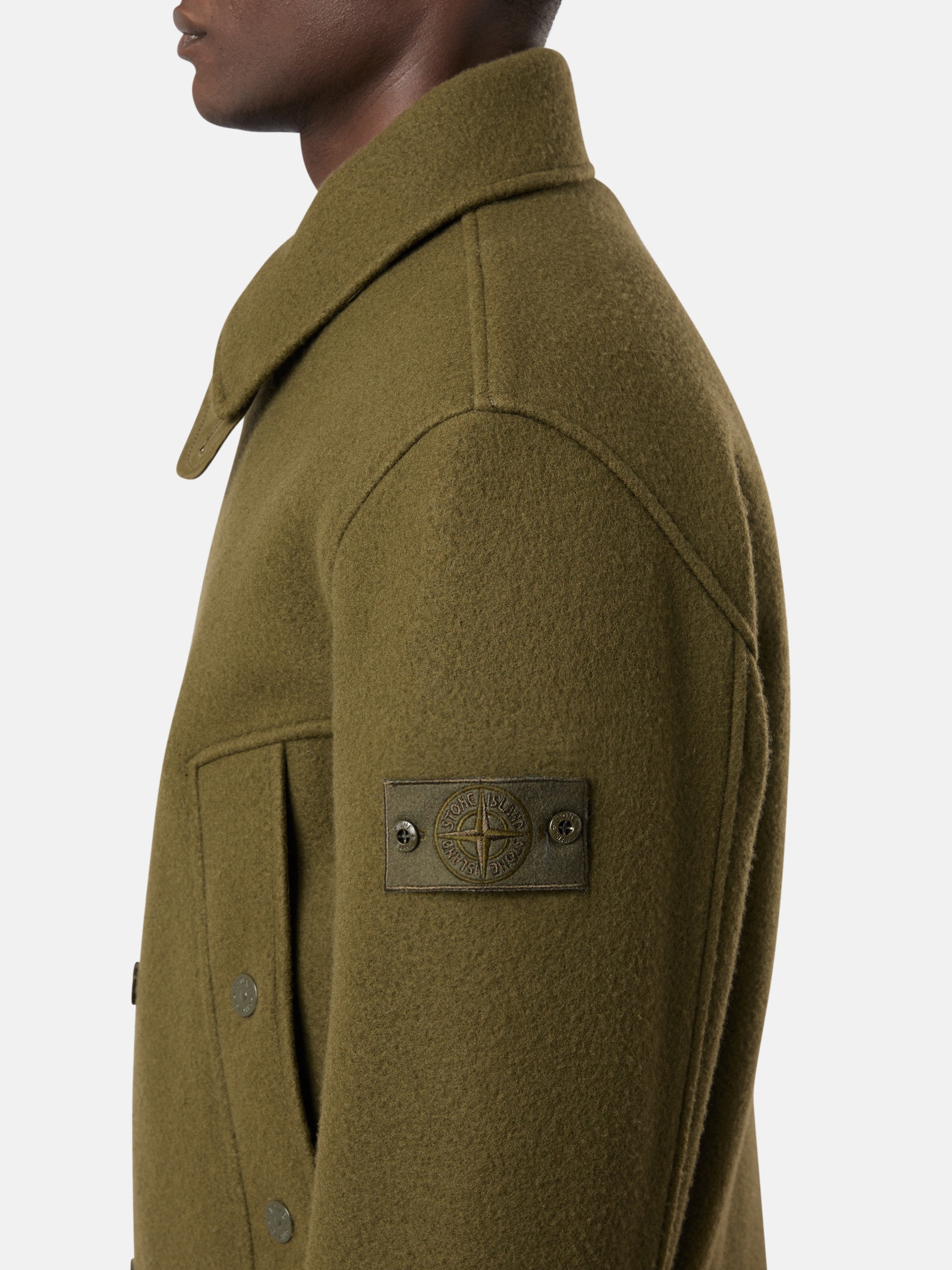 441F5 HEAVY MELTON_STONE ISLAND GHOST - 4