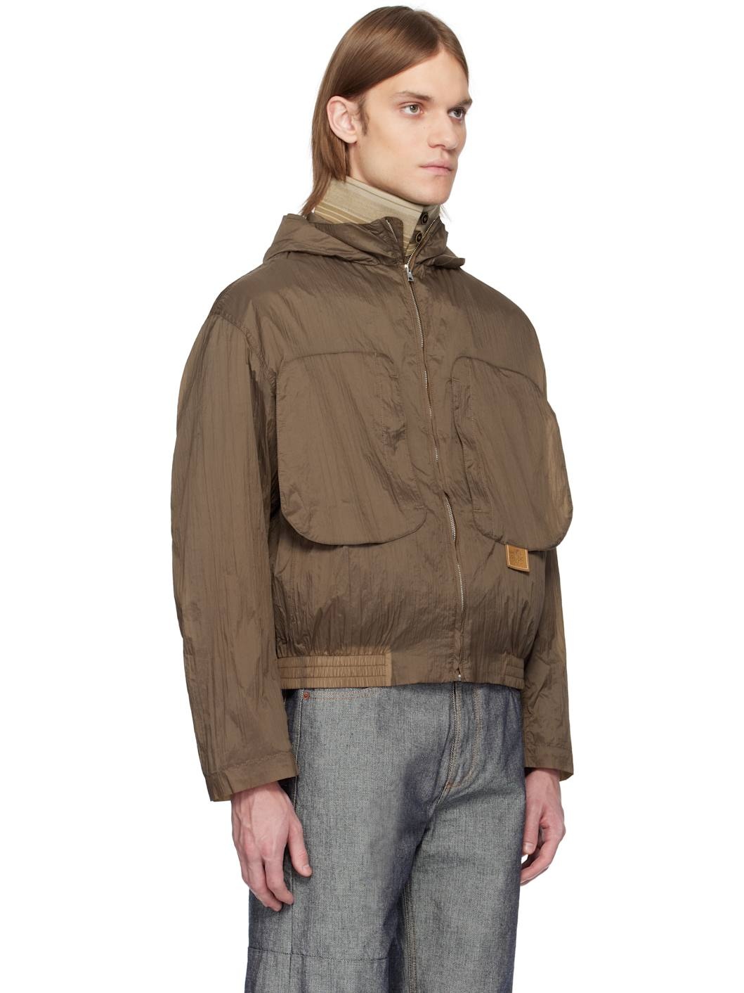 Brown Purs Light Nylon Jacket - 2
