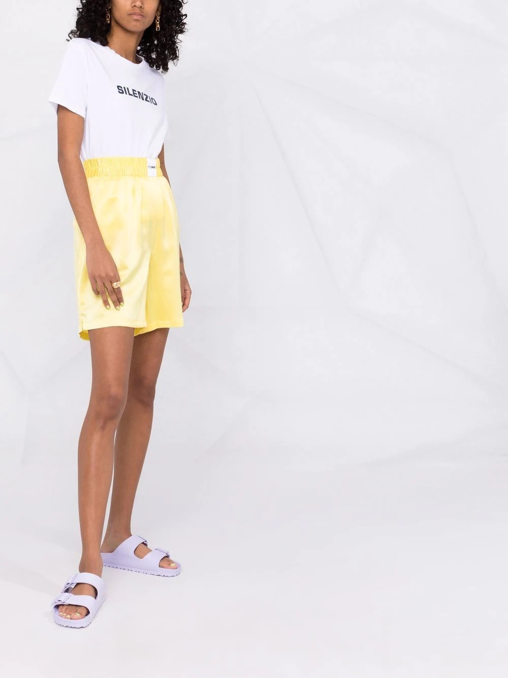 Silenzio print T-shirt - 8