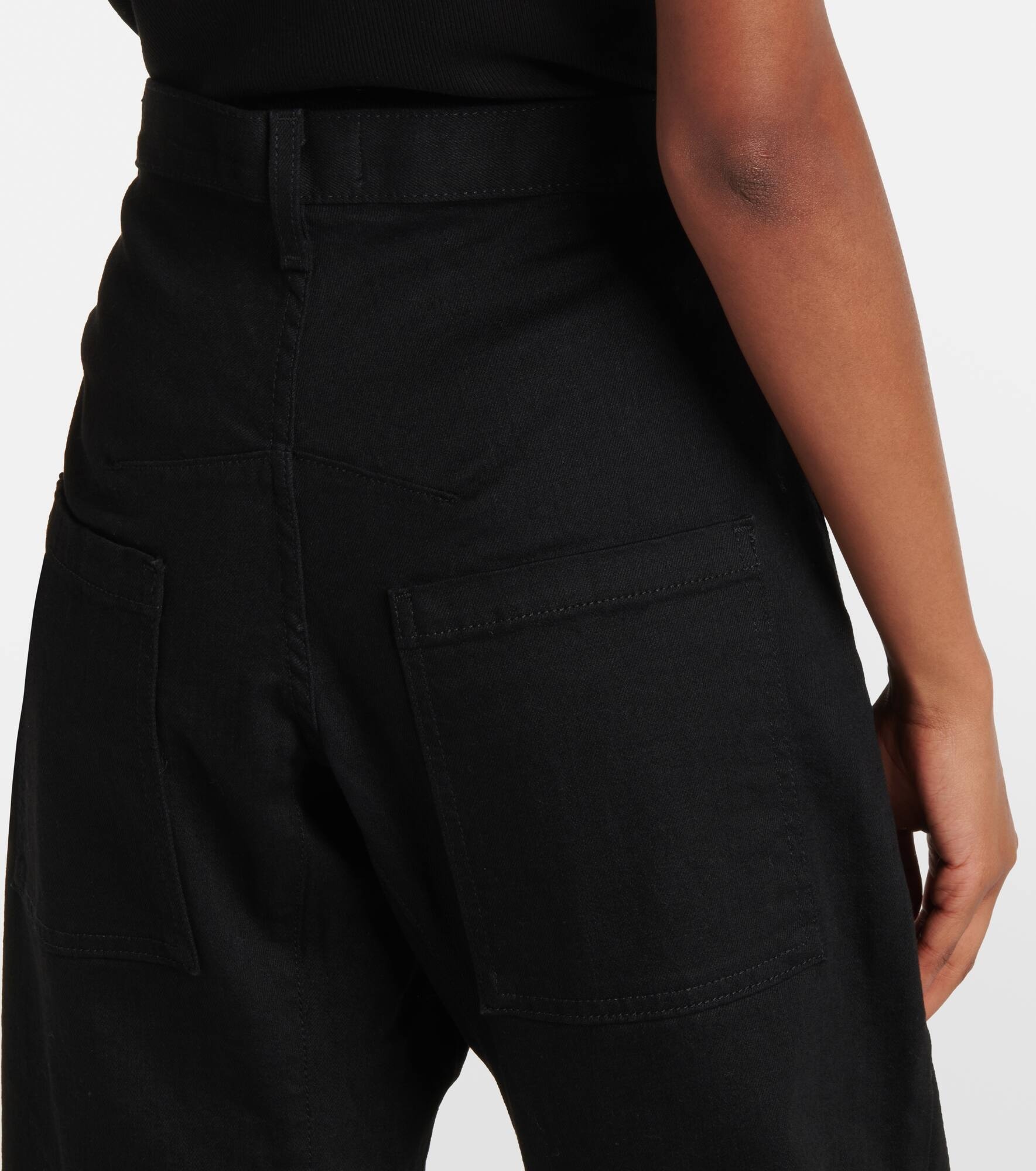 Shon high-rise barrel-leg jeans - 6