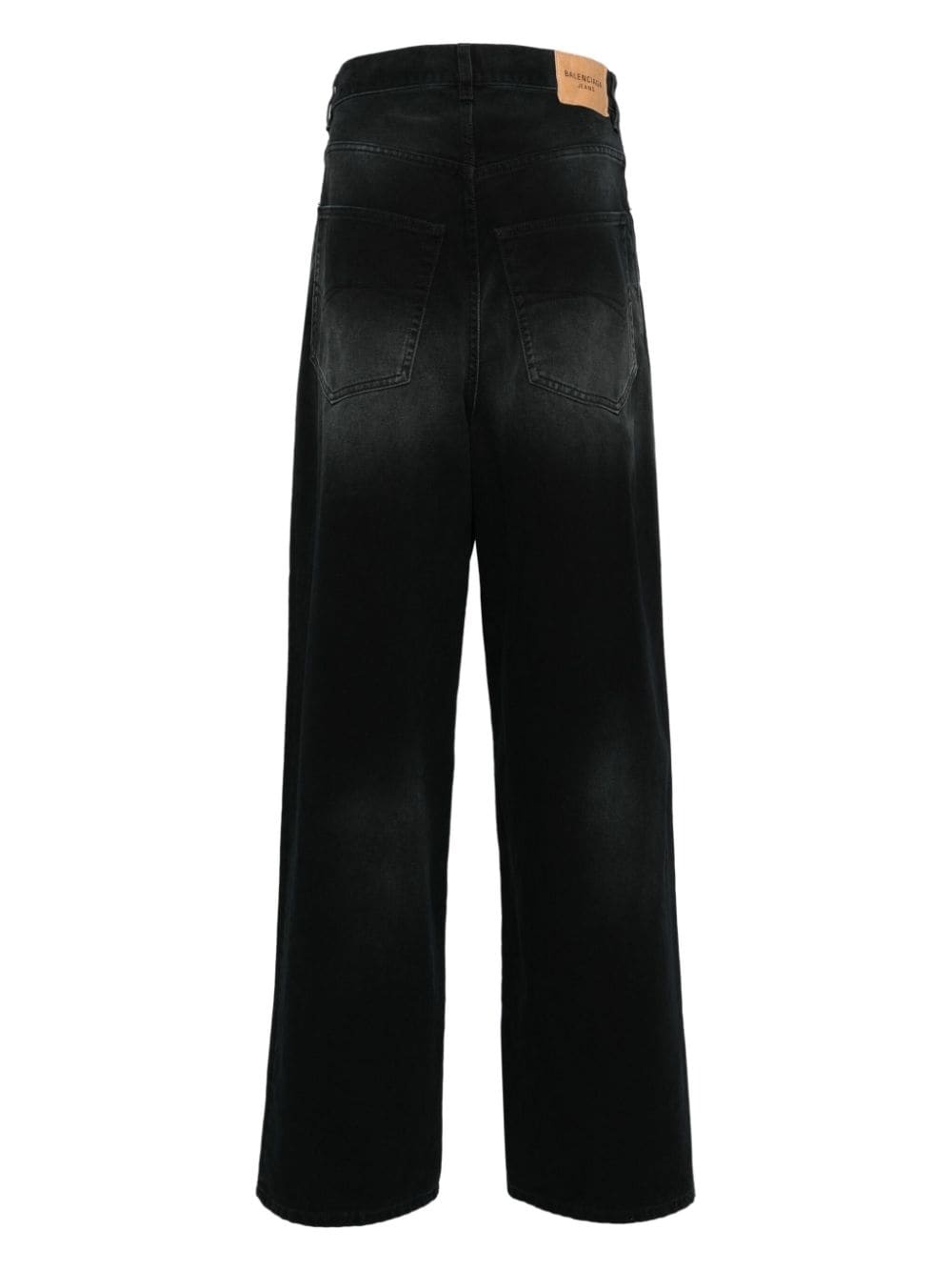 Denim Size Sticker mid-rise wide-leg jeans - 2