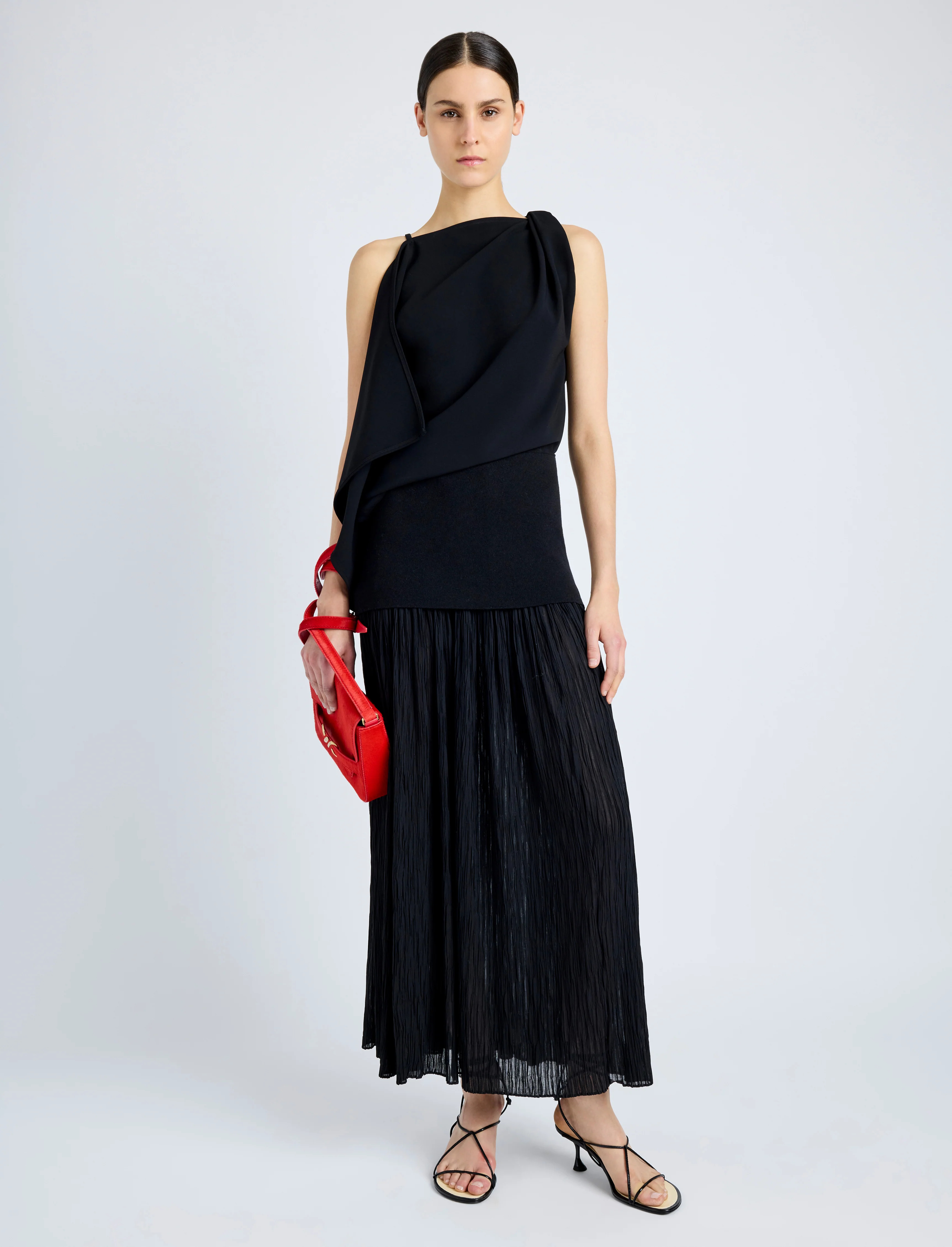 Alyssa Top in Matte Double Crepe - 3