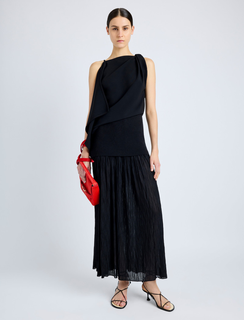 Proenza Schouler Alyssa Top in Matte Double Crepe outlook