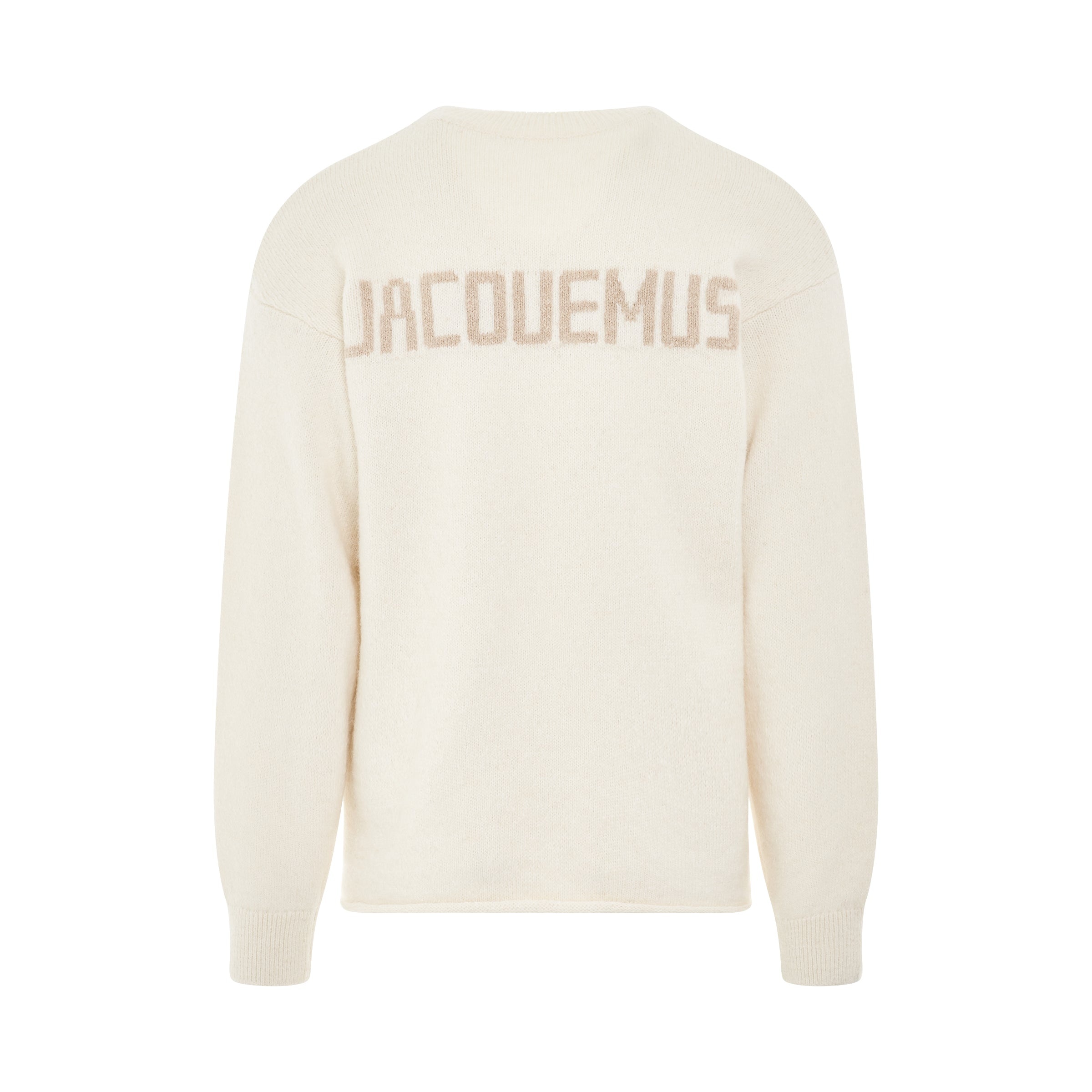 Jacquemus Knit Sweater in Light Beige - 4