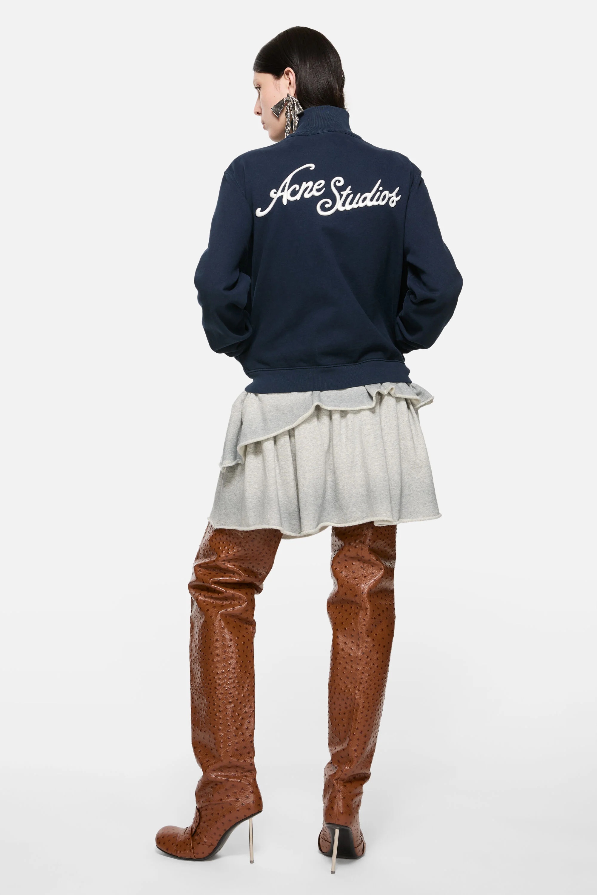 Zip-up sweatshirt - Deep blue - 4