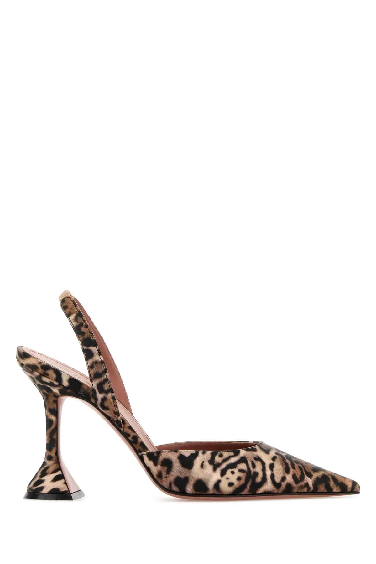 Amina Muaddi Women Printed Satin Holli Sling Pumps - 1