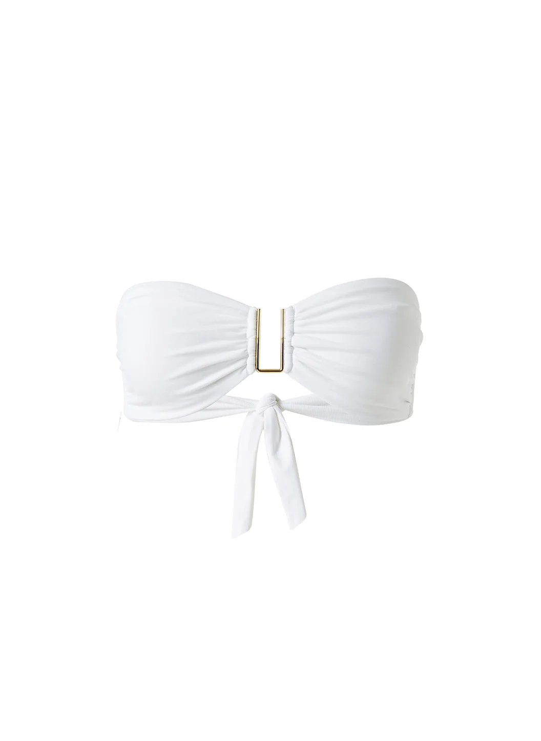 BARCELONA WHITE BIKINI TOP - 1