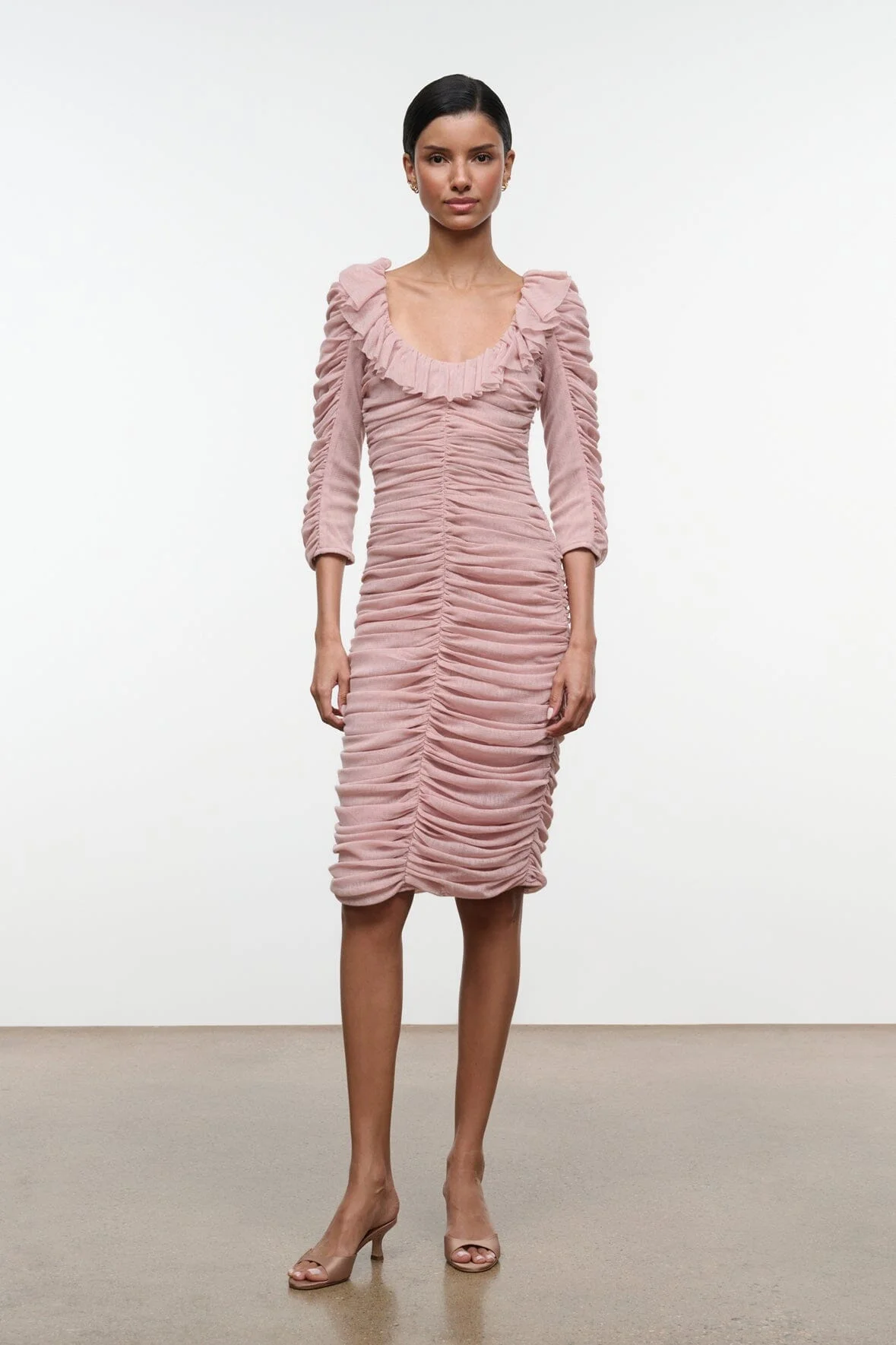 STAUD GRETTA DRESS SANDROSE - 1