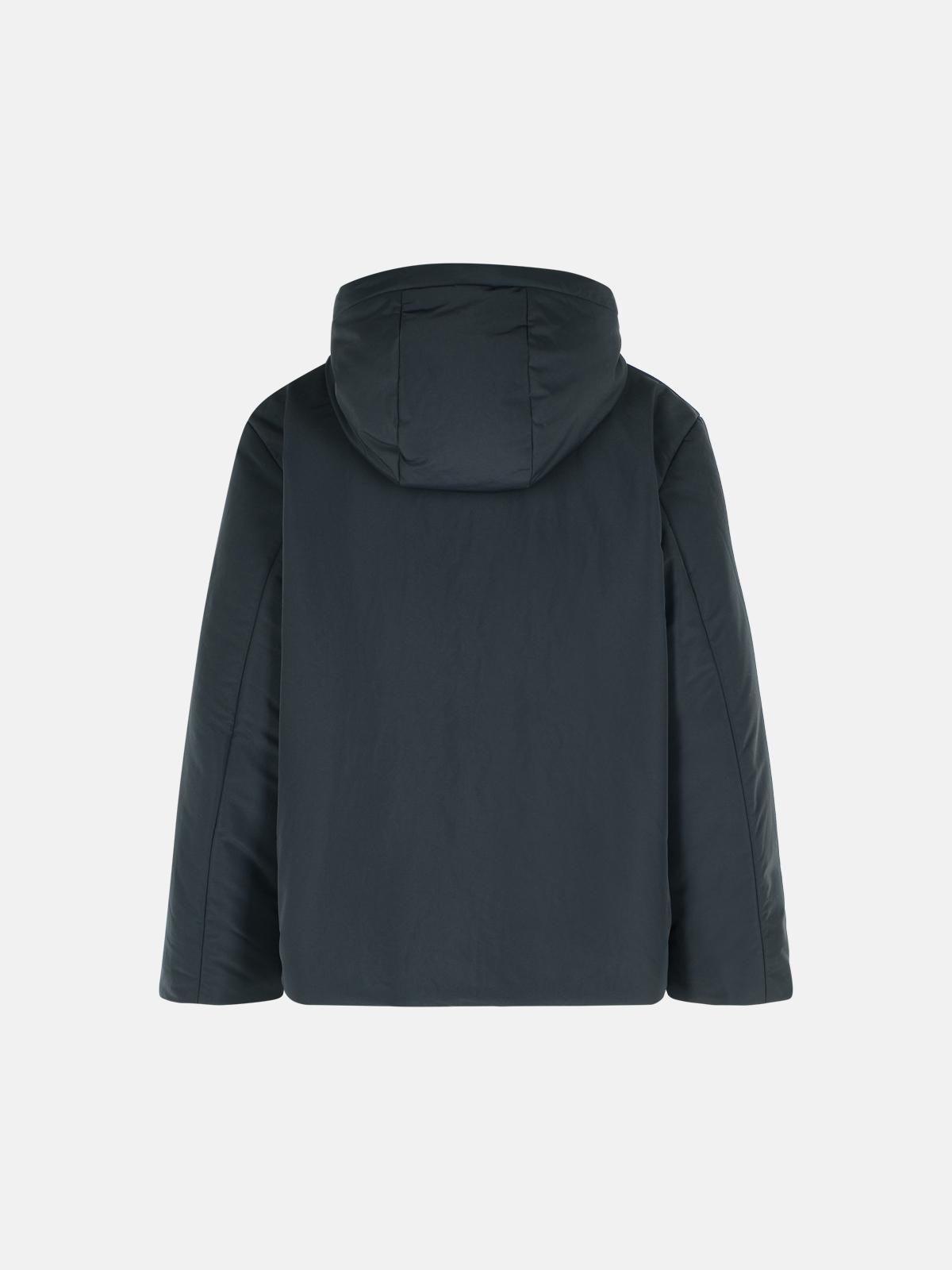 BLACK POLYESTER JACKET - 3