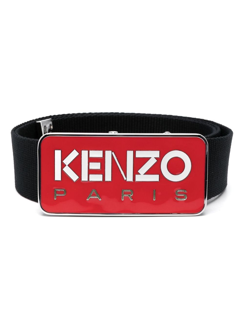 logo-plaque adjustable belt - 1