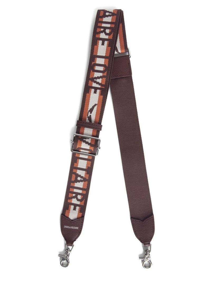 Zadig & Voltaire logo-print bag strap outlook