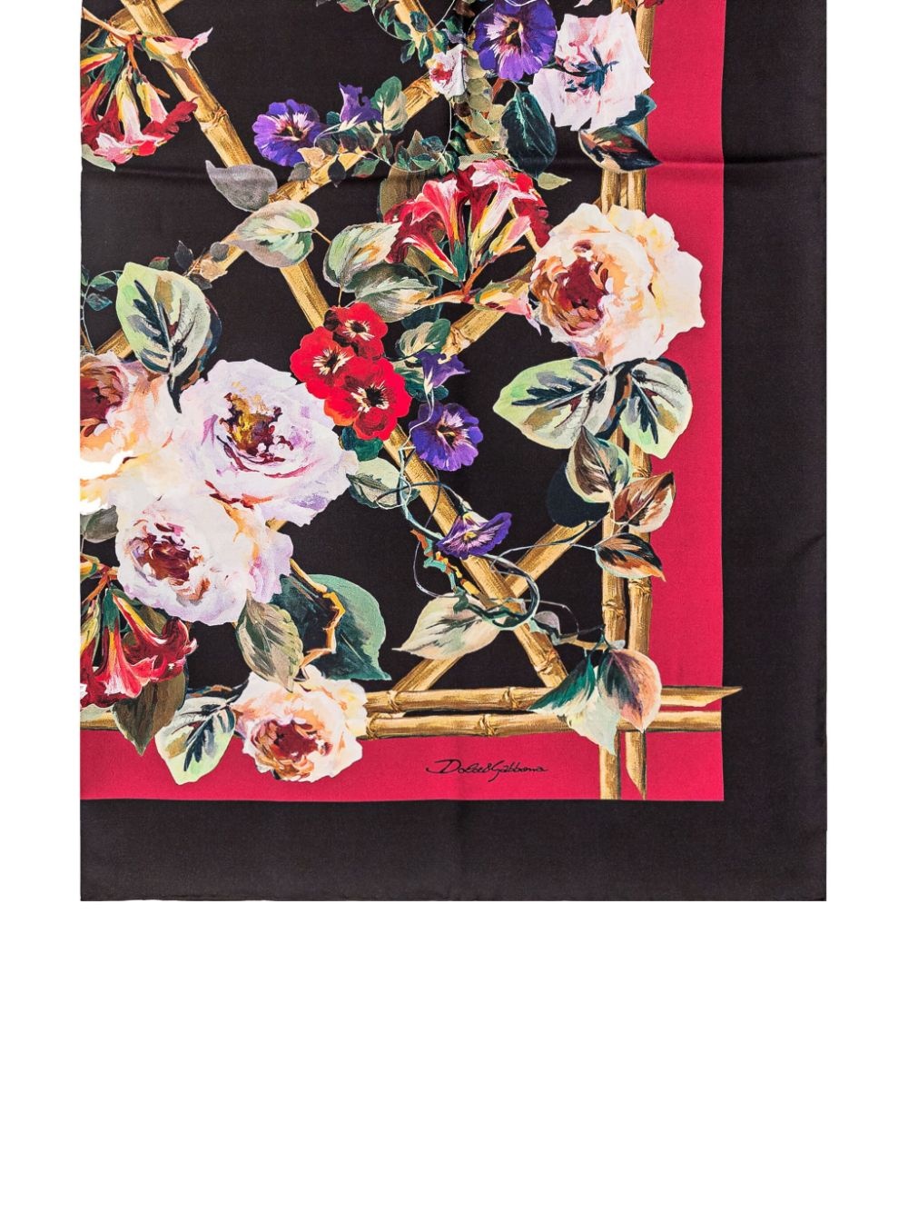 floral-print scarf - 2
