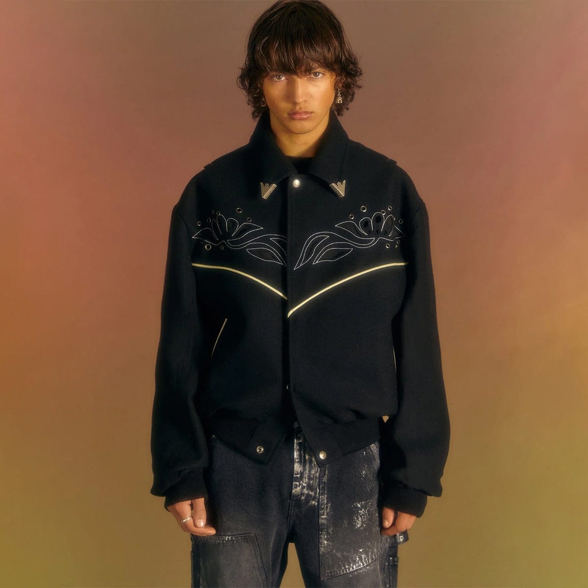 Andersson Bell LEMMANS WOOL BLOUSON JACKET | bodega | REVERSIBLE