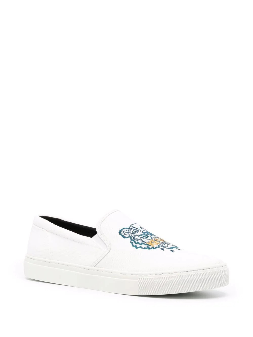 logo embroidered sneakers - 2