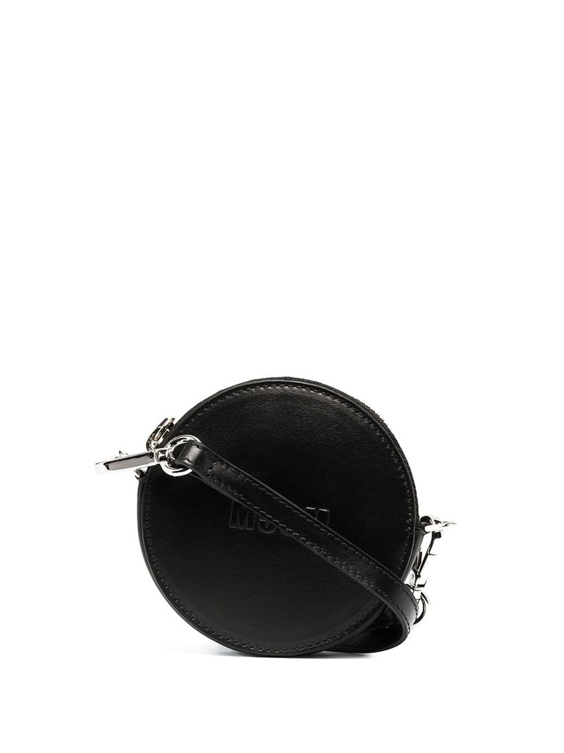 logo-embossed circular mini bag 1