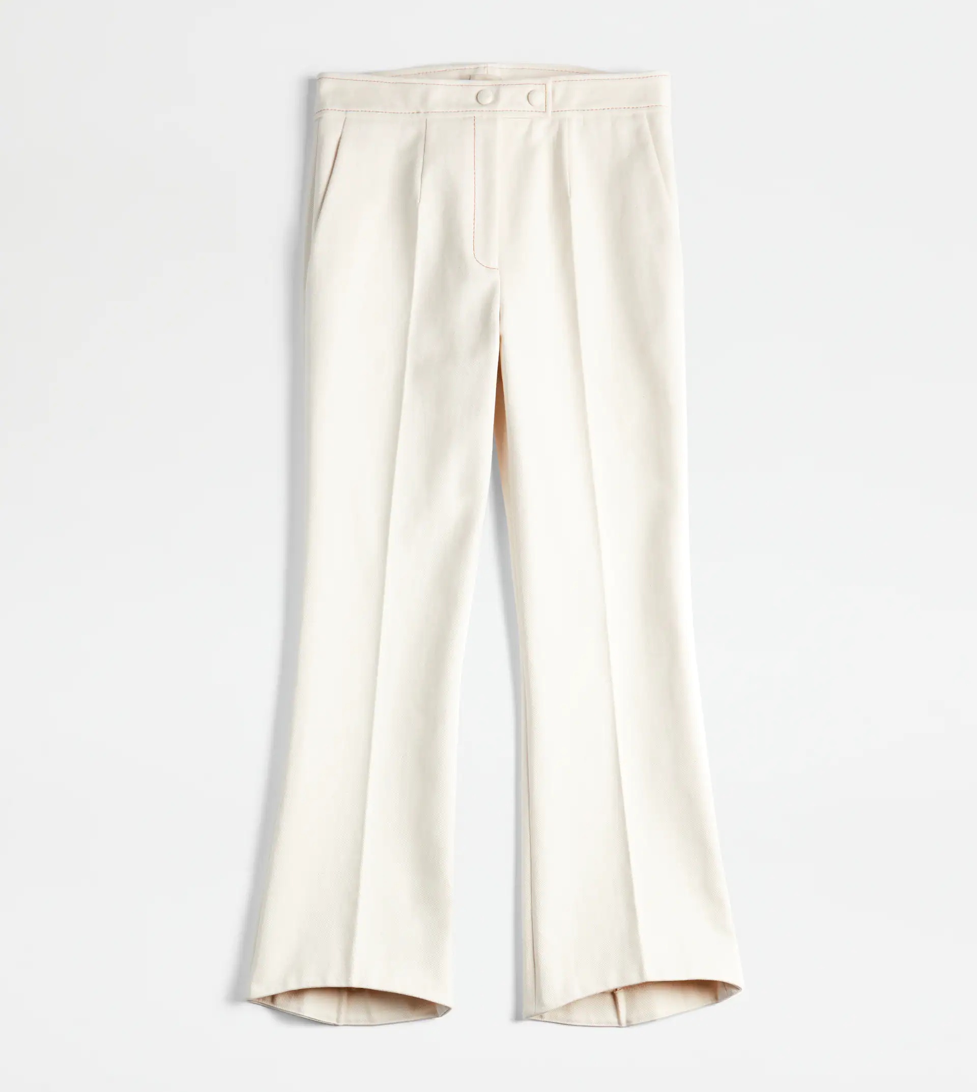 TRUMPET-SHAPED TROUSERS - BEIGE - 1