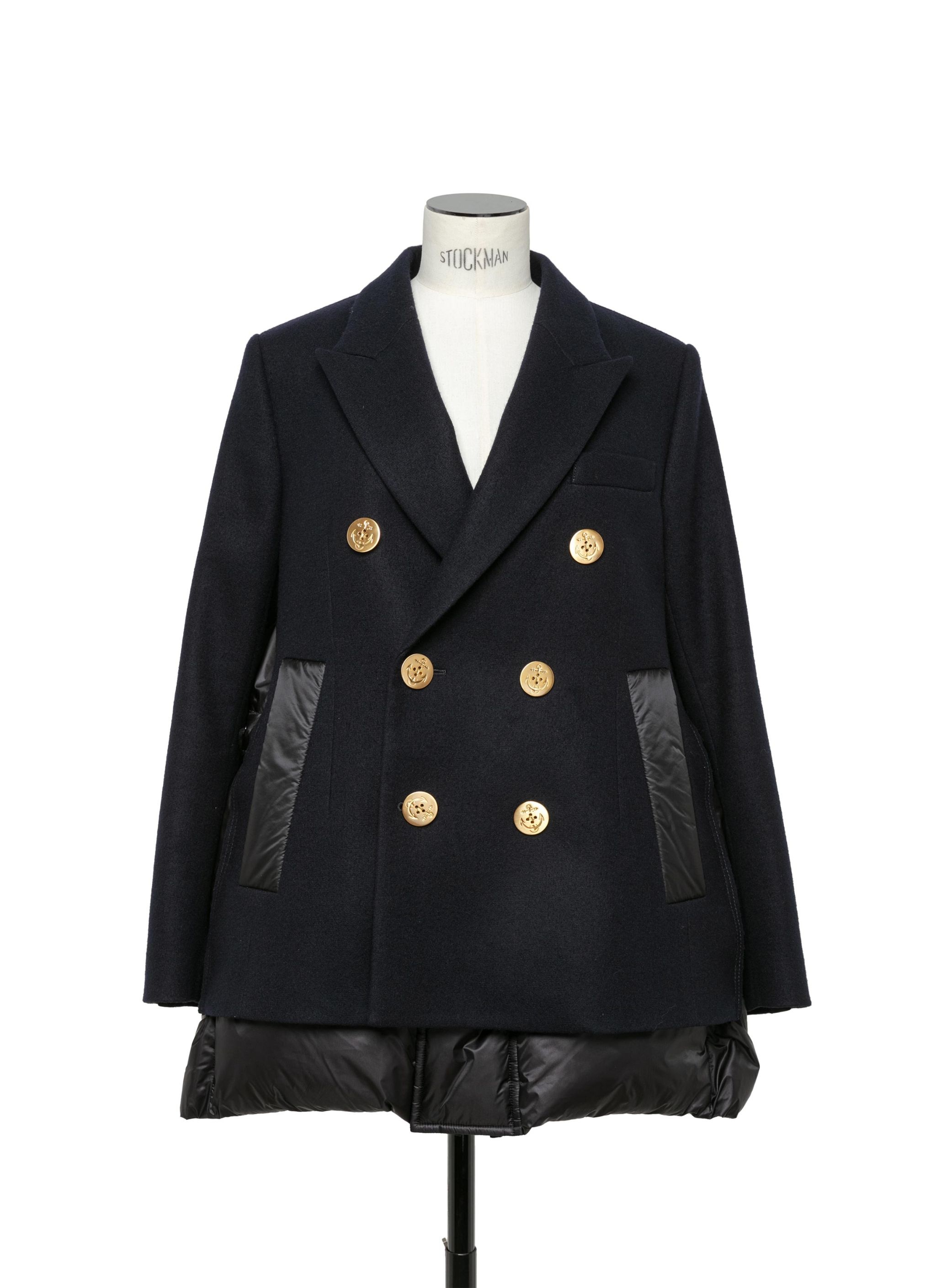 Wool Melton x Puffer Jacket - 1