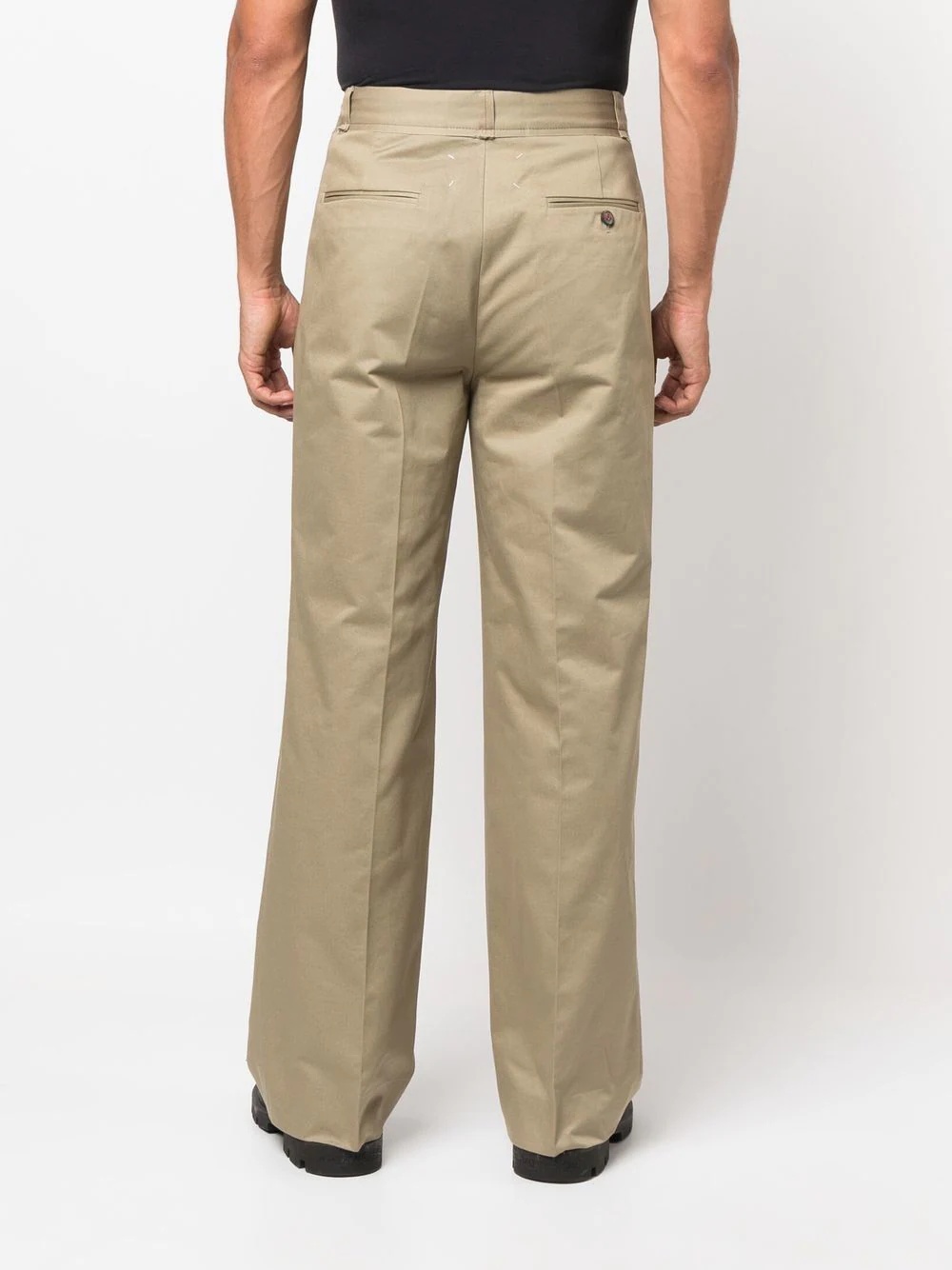 mid-rise straight-leg trousers - 5