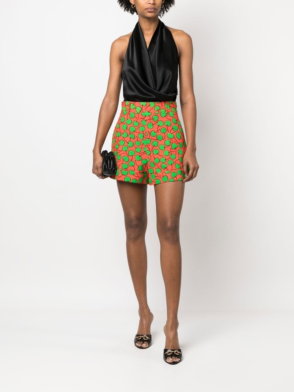 patterned mini shorts - 2