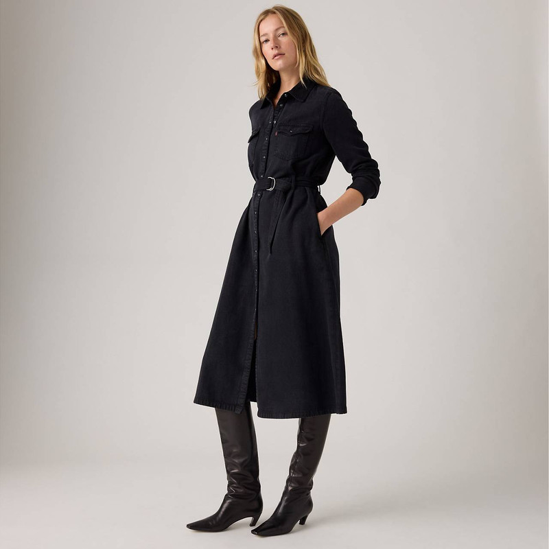 Levi's QUINCEY LONG-SLEEVE MAXI DRESS outlook