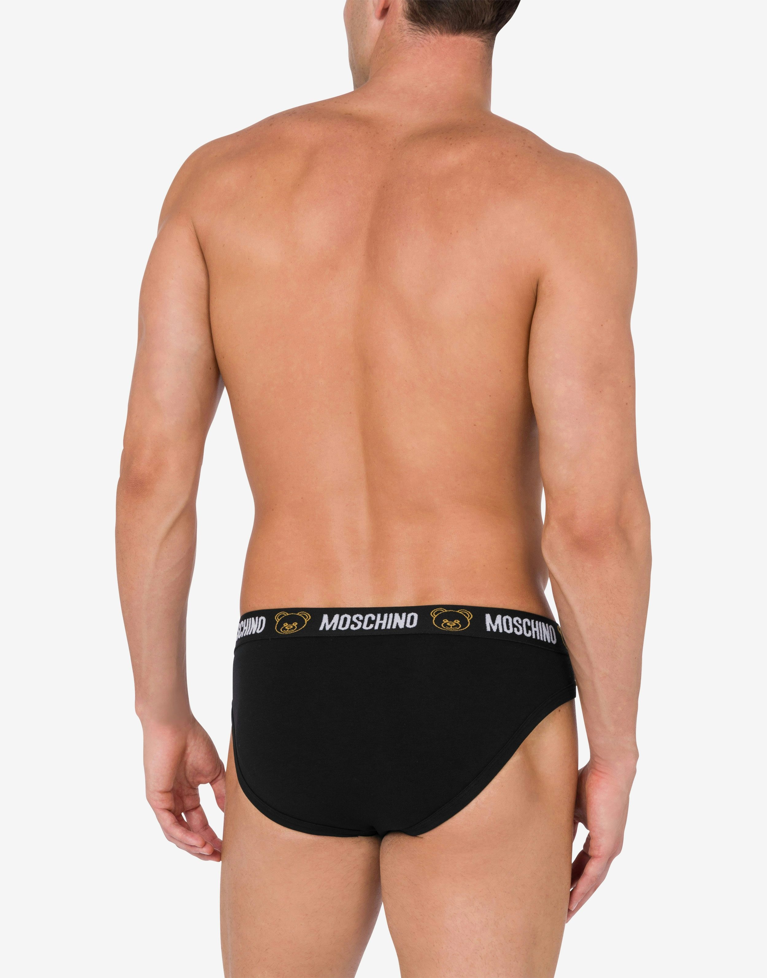 STRETCH JERSEY BRIEFS FLOCK TEDDY BEAR - 3