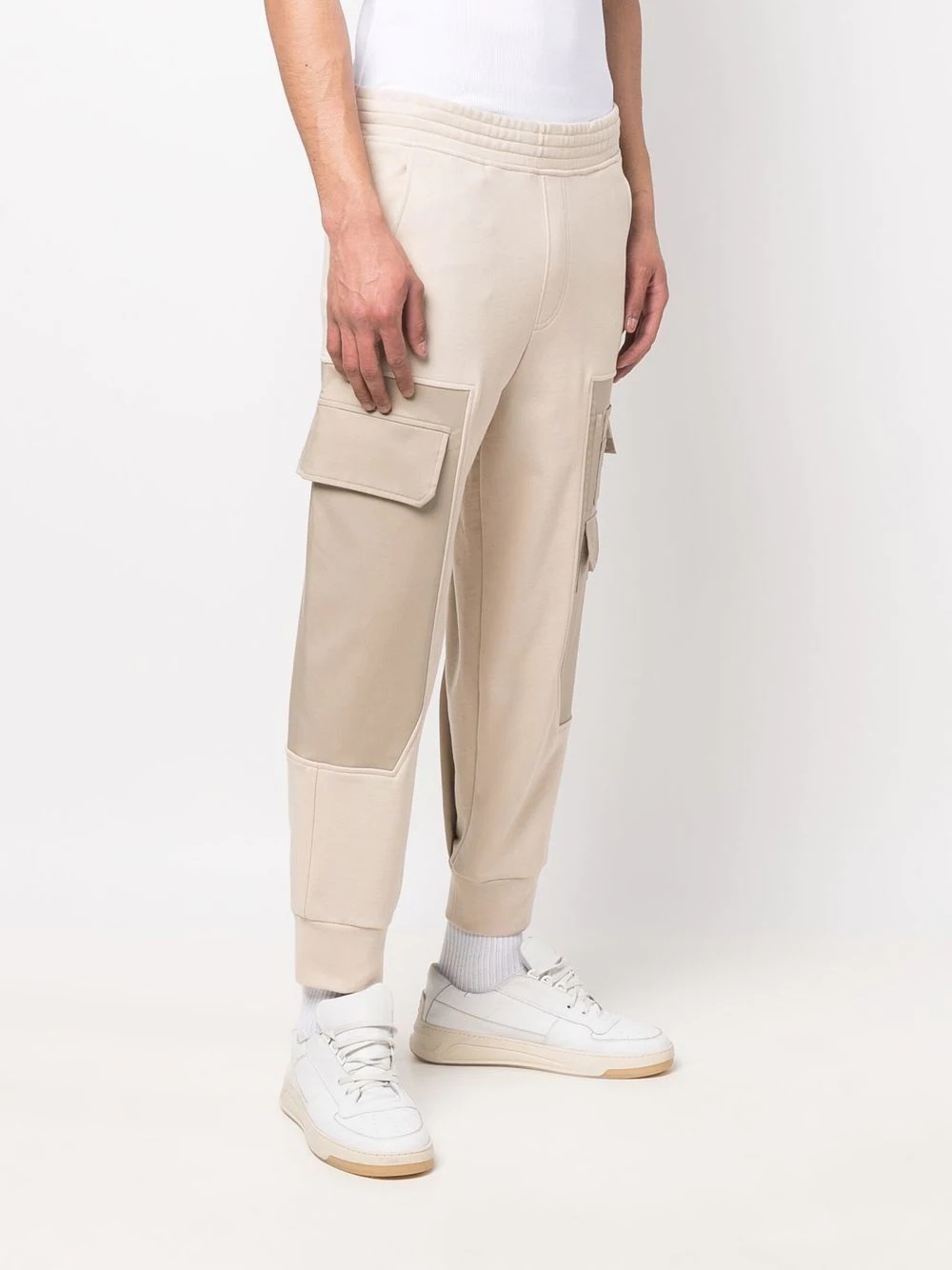 cotton cargo track pants - 3