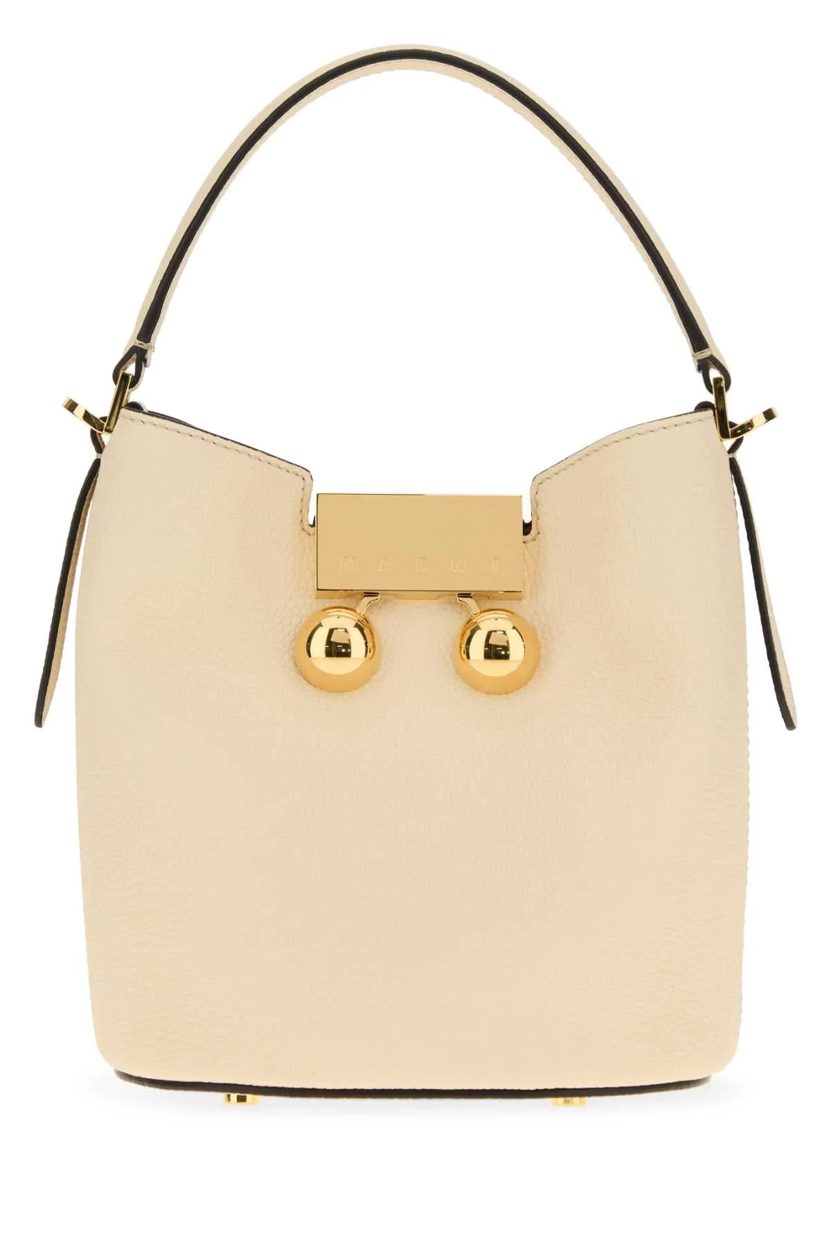 Marni Women Ivory Leather Trunkaroo Handbag - 1