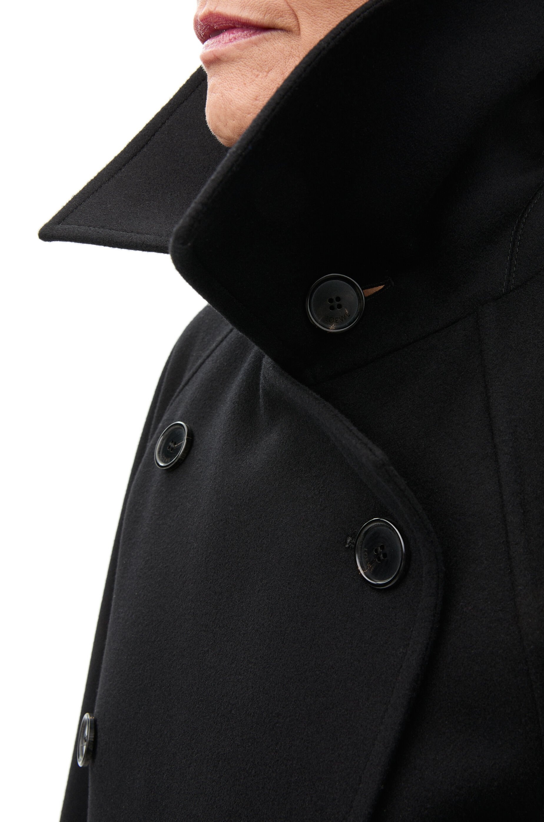 コート Loewe Wool and cashmere double-breasted coat Double-breasted coat in cashmere Grey - LOEWE