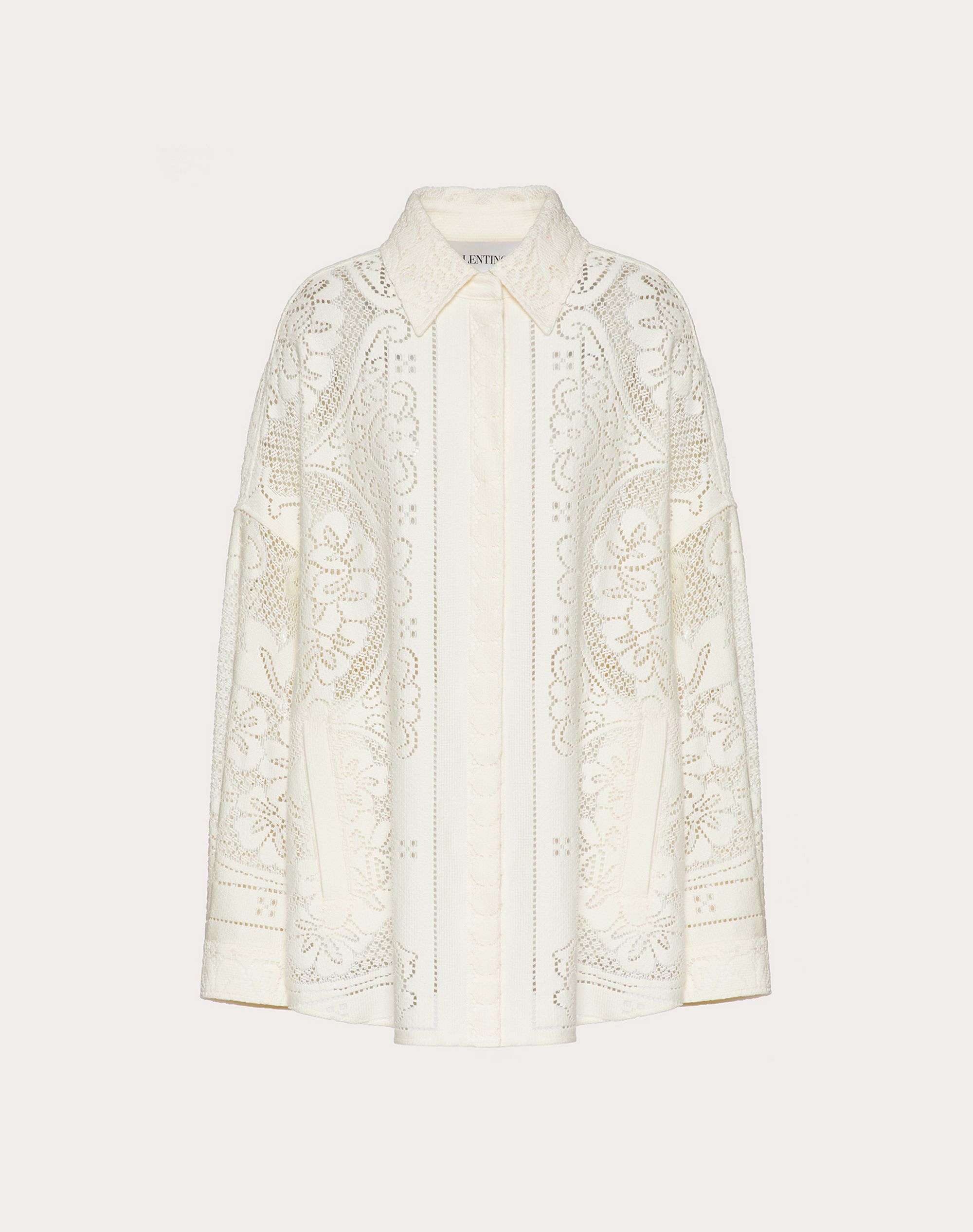 OVERSHIRT IN COTTON LACE - 1