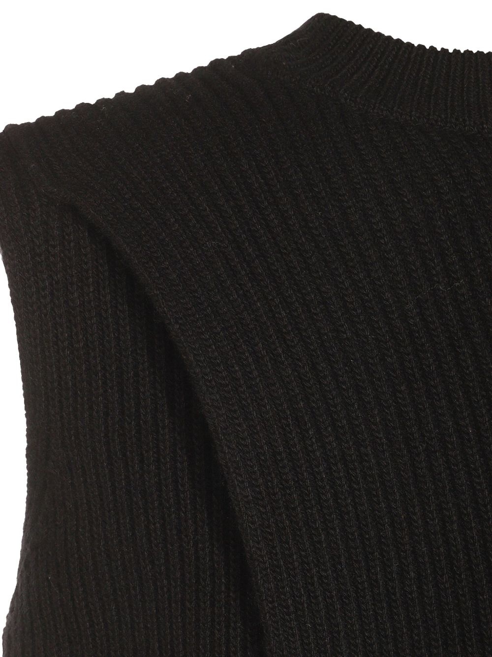 sleeveless knitted vest - 3