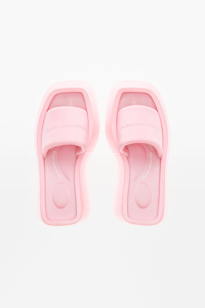 TAJI PLATFORM SLIDE SANDAL IN LYCRA 6