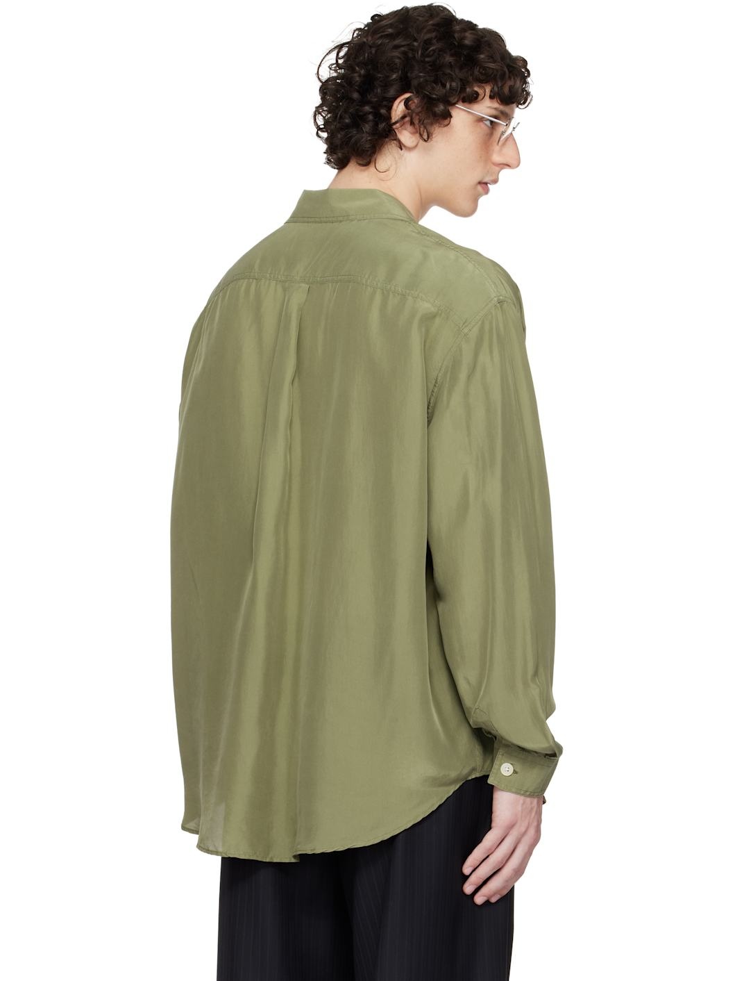 WORK SHOP Emporio Armani Khaki Garibaldi Shirt - 3