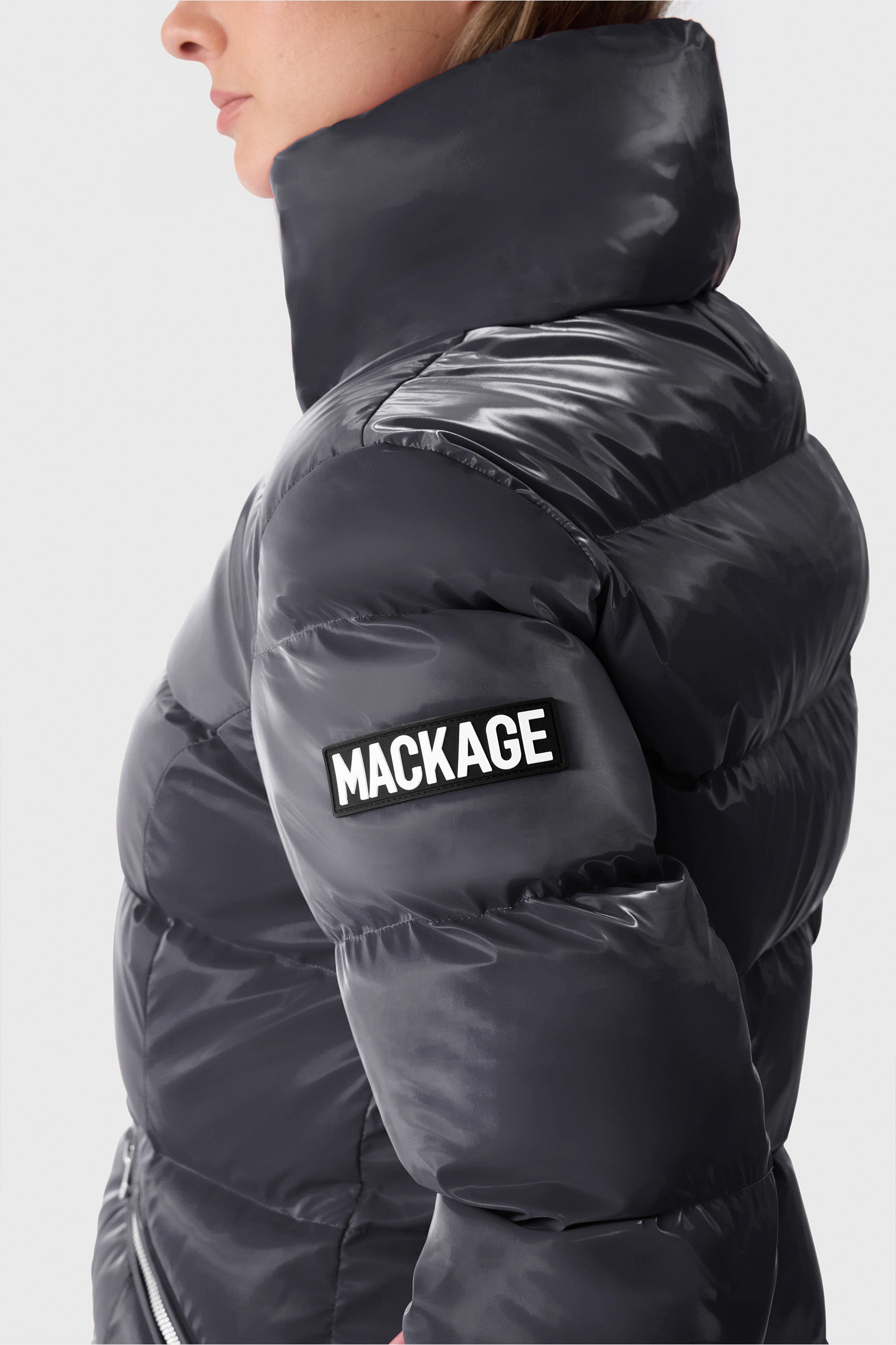 MADALYN-GLO High-Gloss Down Jacket With Removable Hood - 6