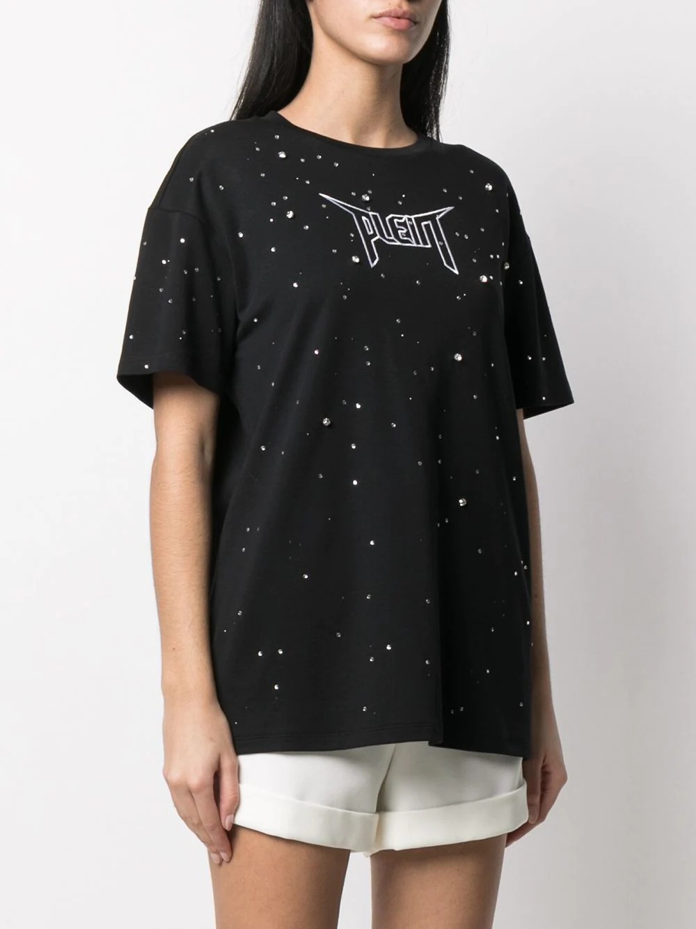 crystal-embellished T-shirt - 3