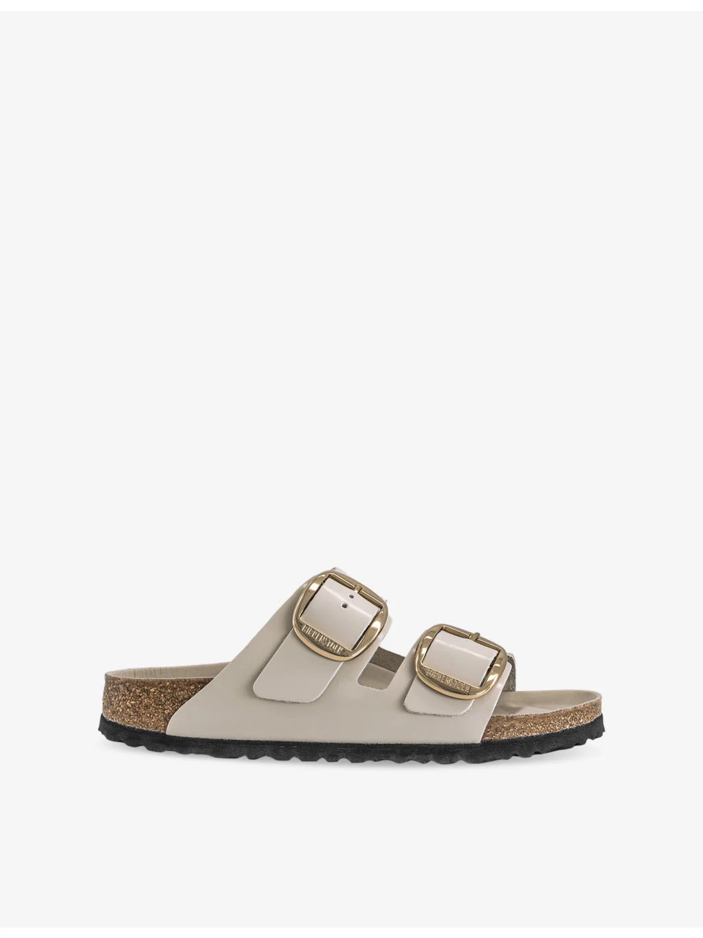 Arizona Big Buckle Patent Leather Sandals - 1