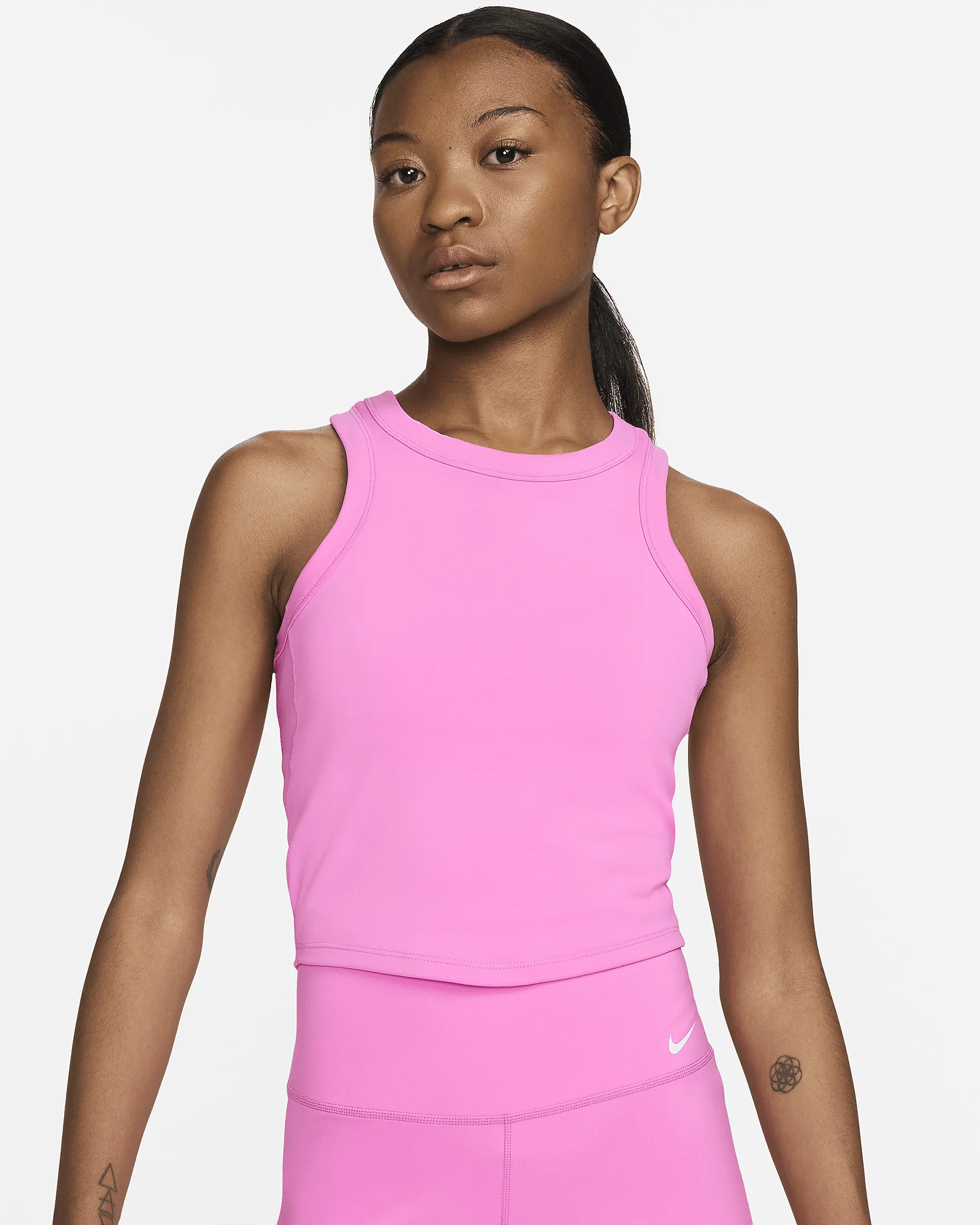 Nike One Fitted Women's Dri-FIT Cropped Tank Top - 1