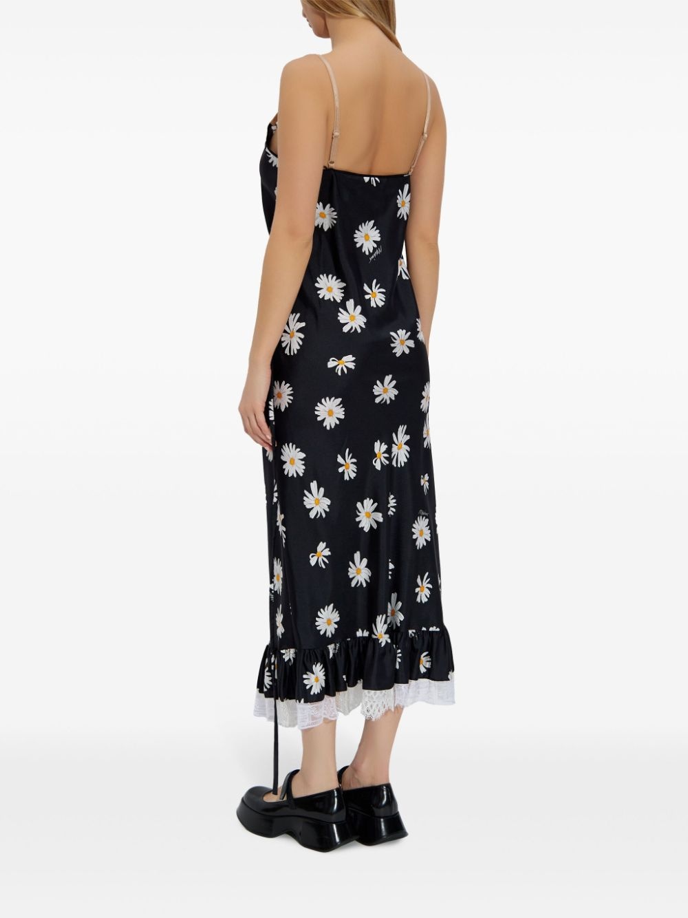 daisy-print midi dress - 4
