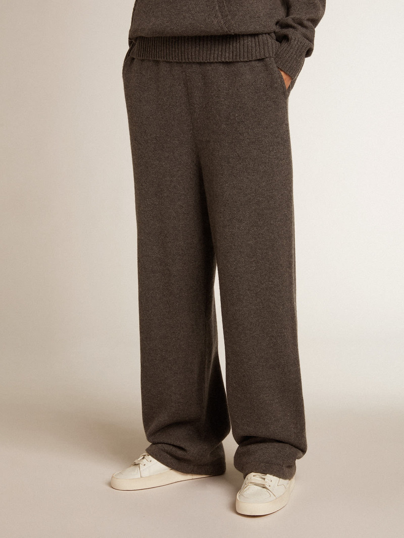 Golden Goose Gray cashmere blend women’s joggers outlook