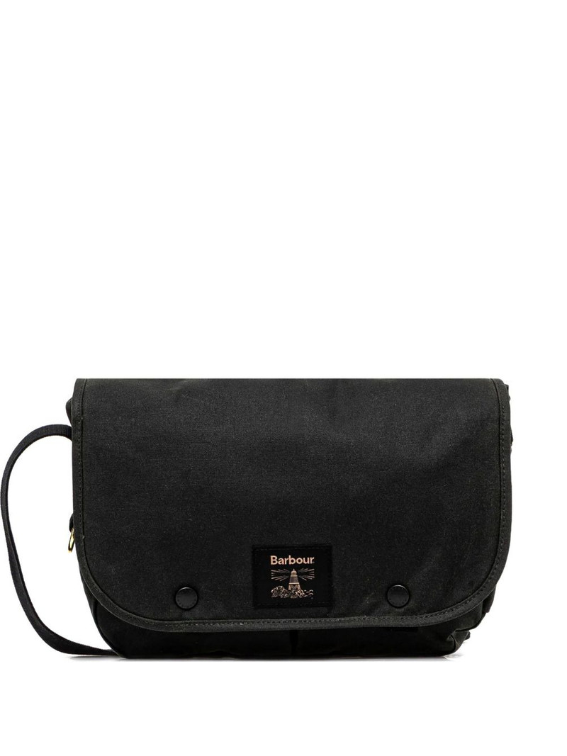 logo-patch messenger bag 1