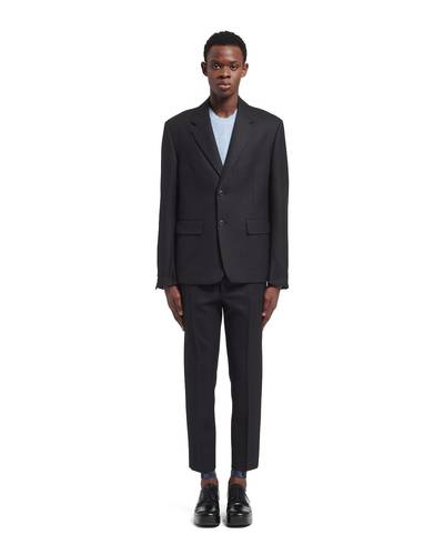 Prada Single-breasted pinstriped wool jacket outlook