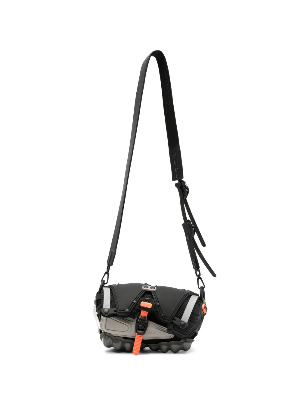 sculptural-panelled messenger bag - 1