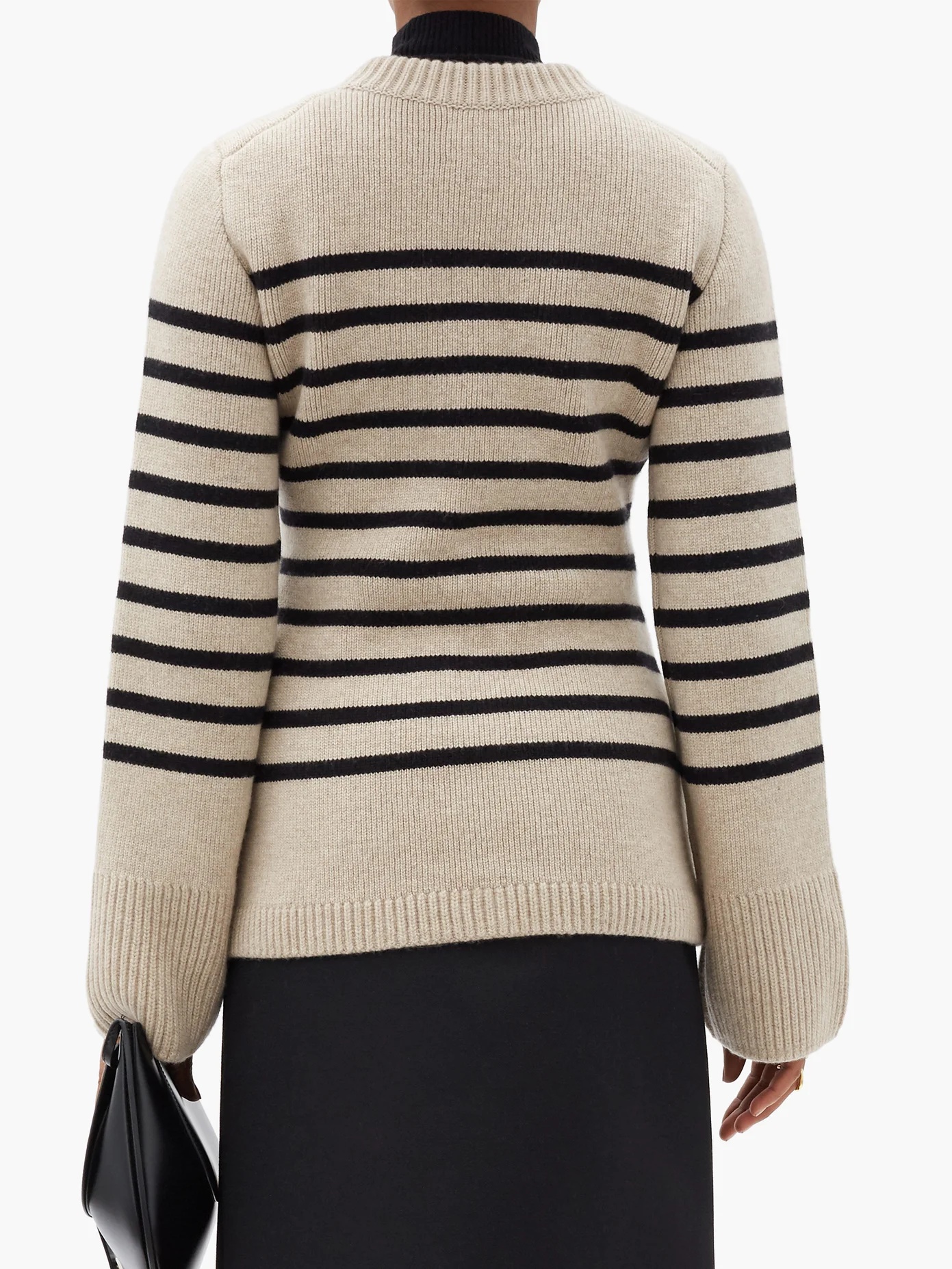 Suzette striped cashmere-blend cardigan - 5