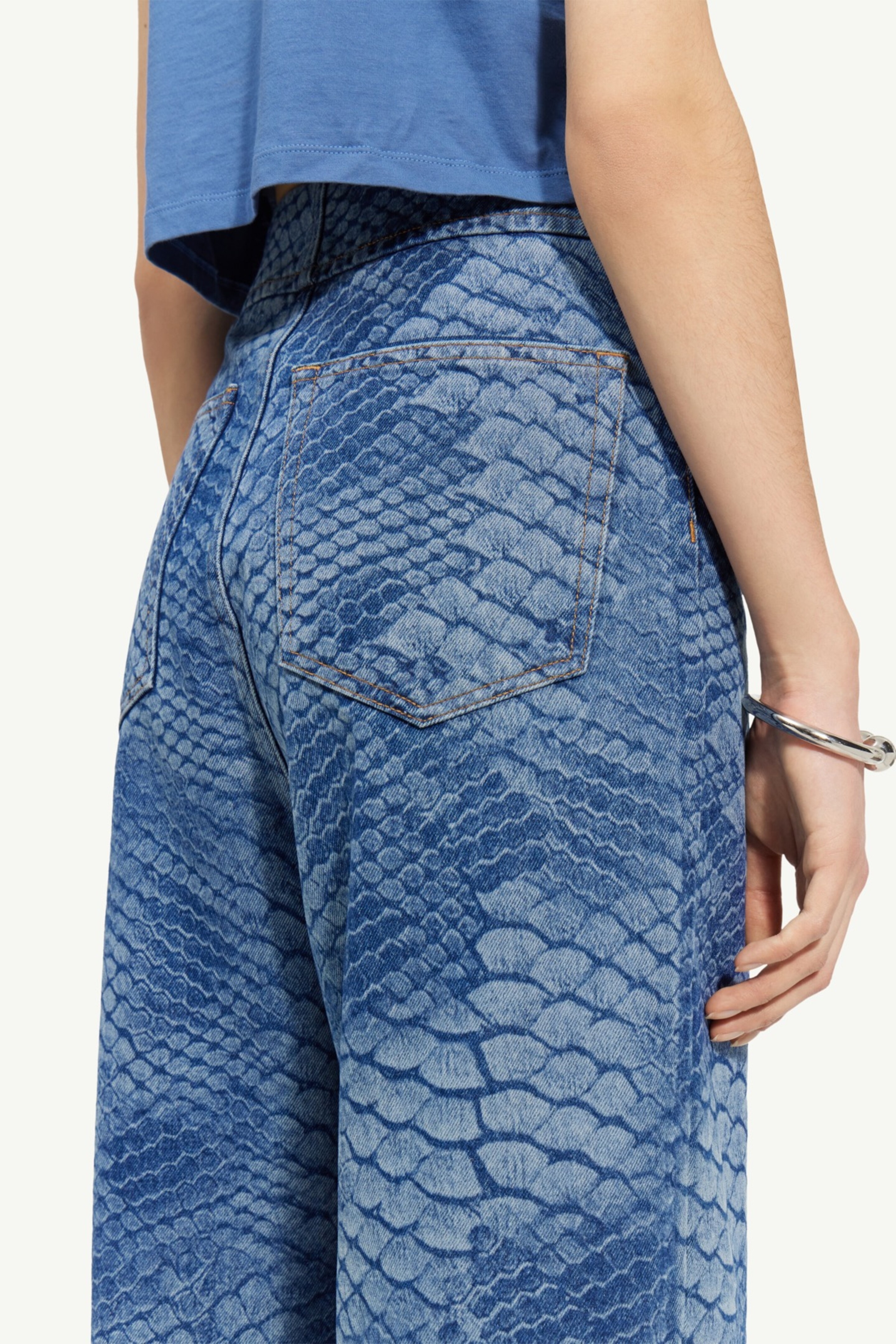 Python button jeans - 6
