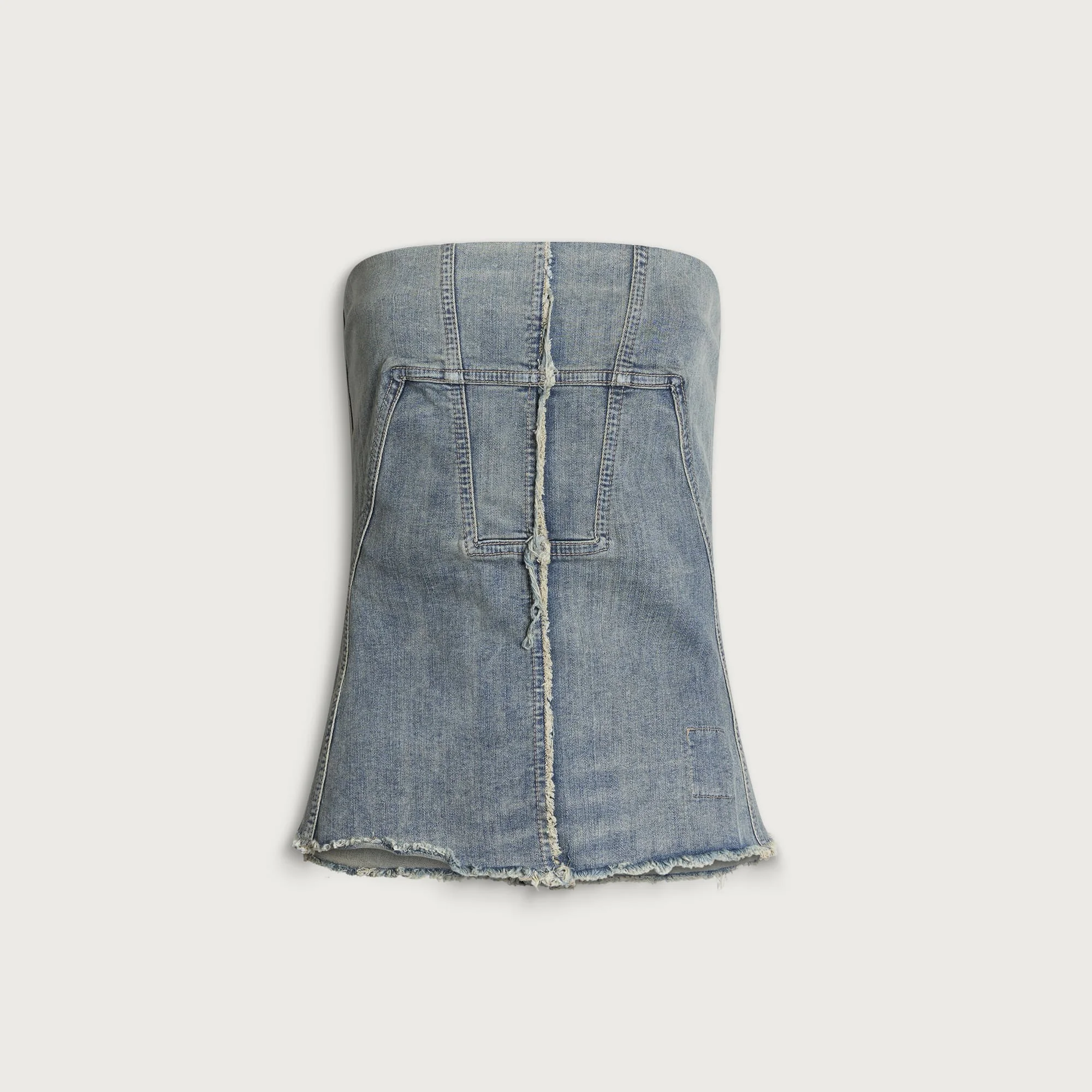 Rick Owens DRKSHDW Splintered Bustier Top - 1