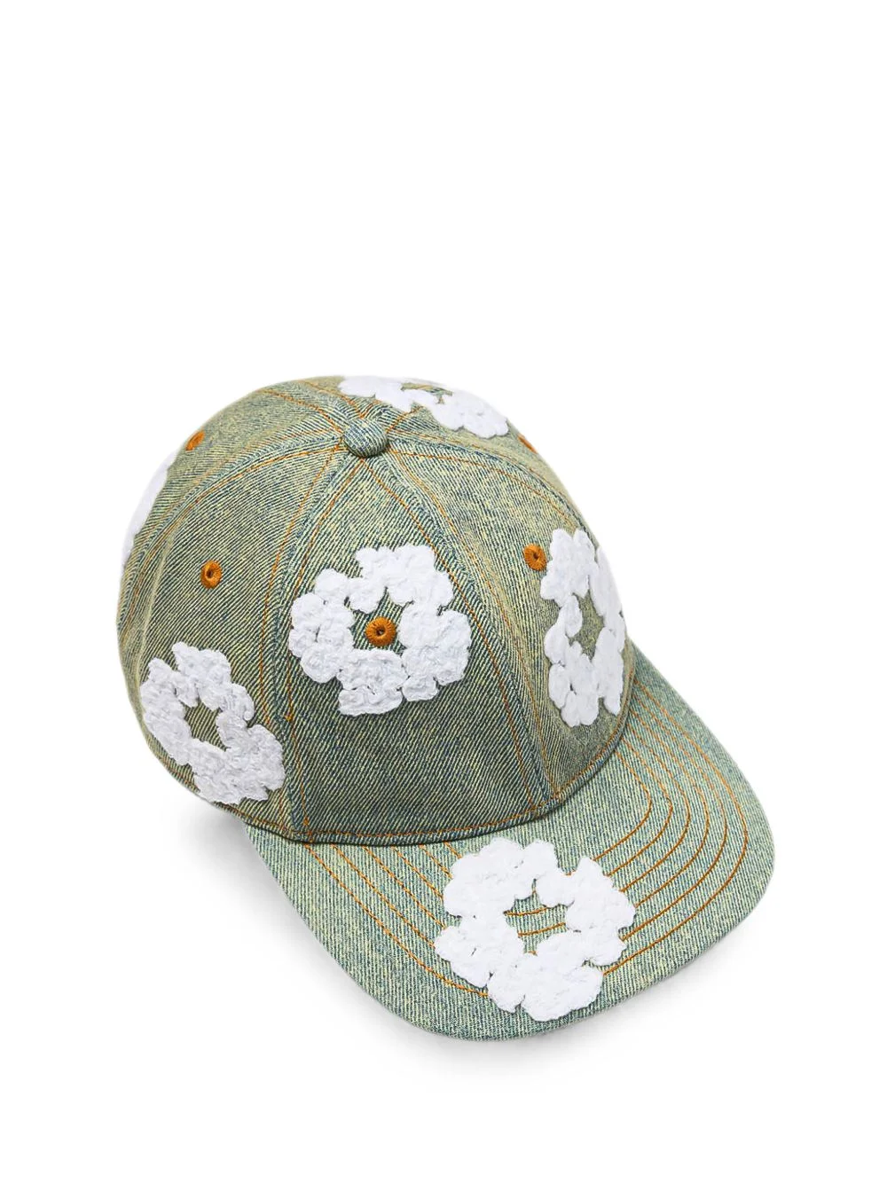 Cotton Wreath denim cap - 1