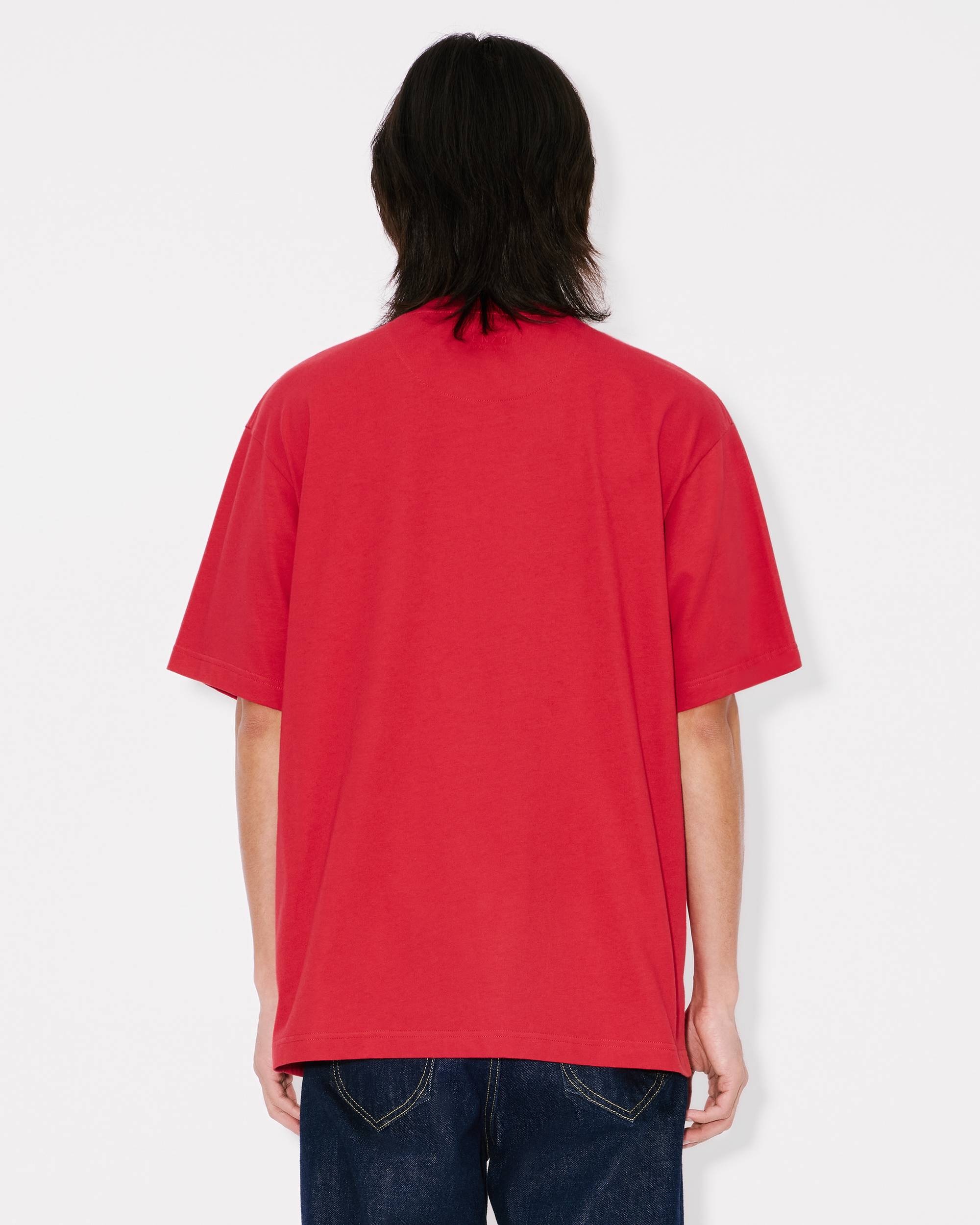 'Lunar New Year' embroidered oversized T-shirt in cotton - 4