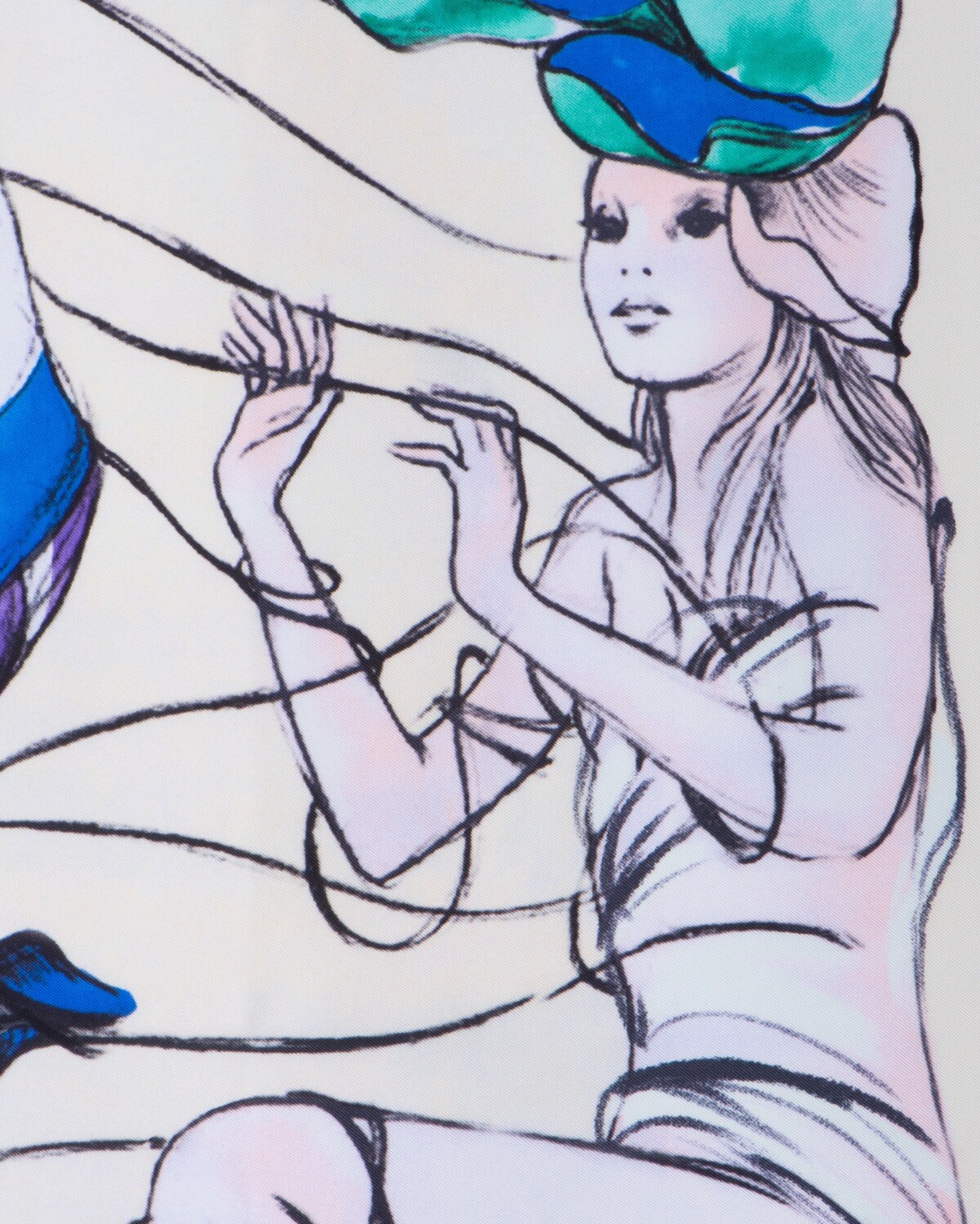 Fantasy 90 silk foulard - 2