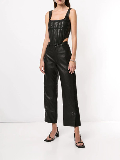 Dion Lee cropped panelled corset outlook